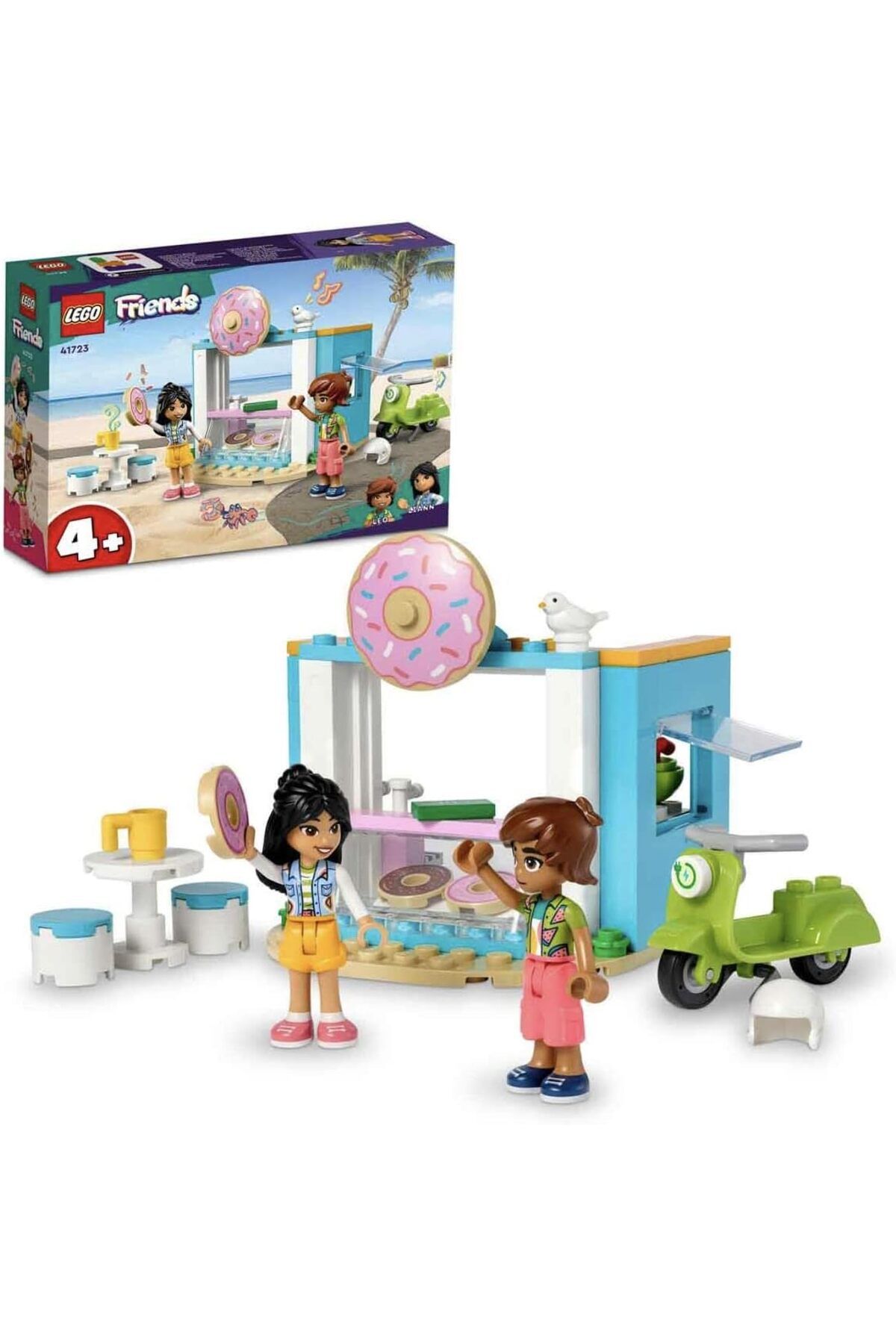 LEGO ® Friends Donut Dükkanı 41723 - 4 Yaş ve Üzeri Çocuklar için Oyuncak Yapım Seti (63 Parça)