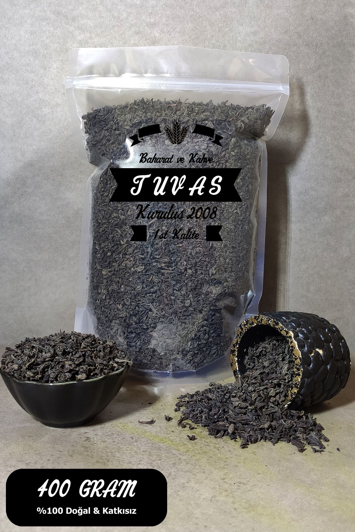 TUVAS BAHARAT İthal Seylan Sri Lanka Çayı - Siyah Yaprak Kaçak Çay 400 Gram
