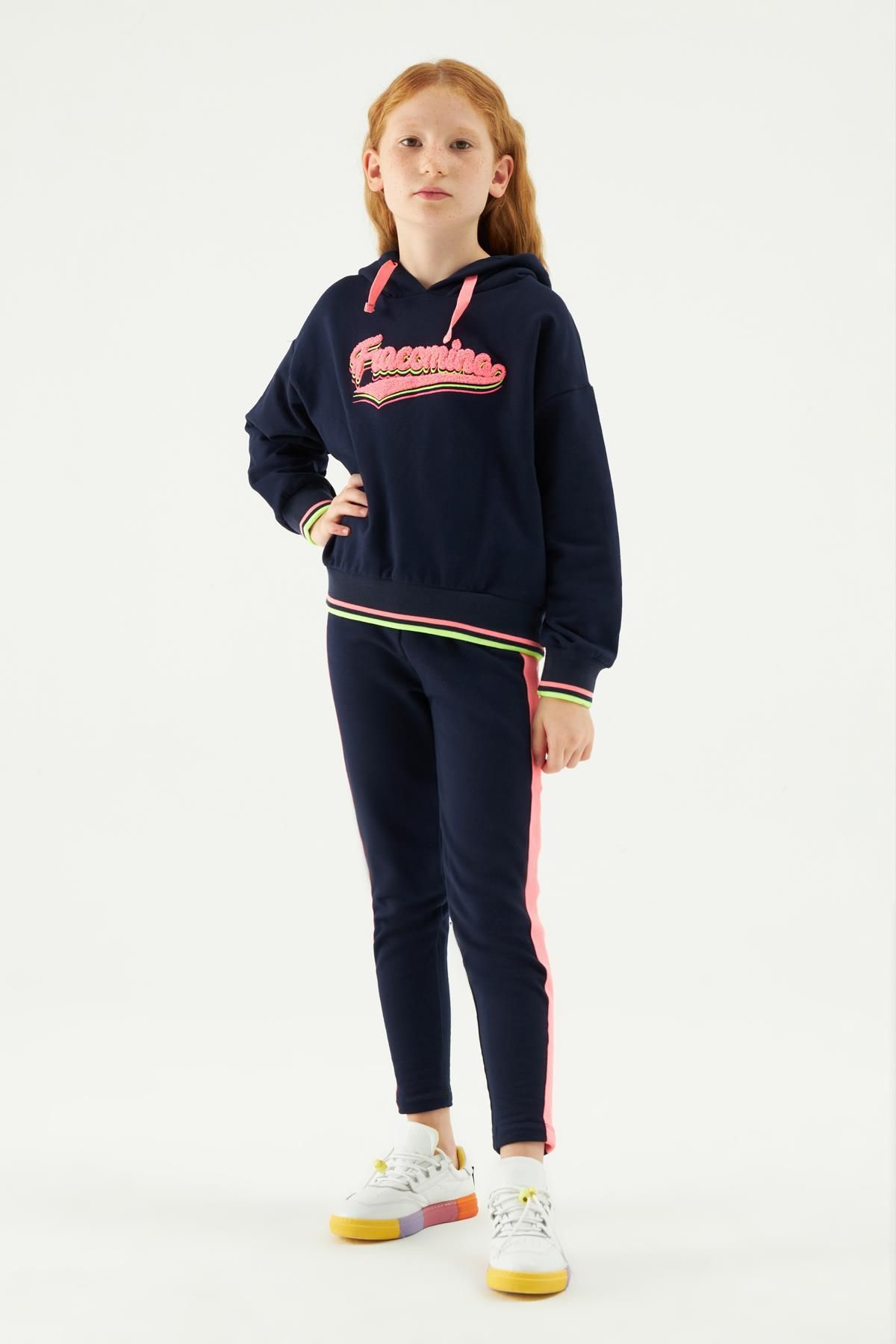 FRACOMINA Bg Store Kız Çocuk Lacivert Sweatshirt 22fw0fm0204