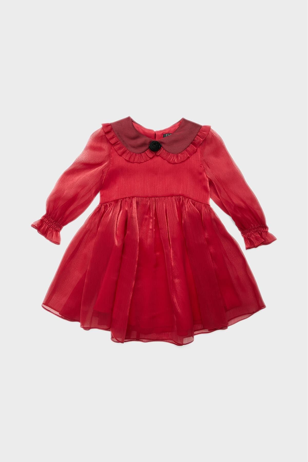 Lia Lea Bg Store Kız Çocuk Kırmızı Elbise 22fw1lb0227