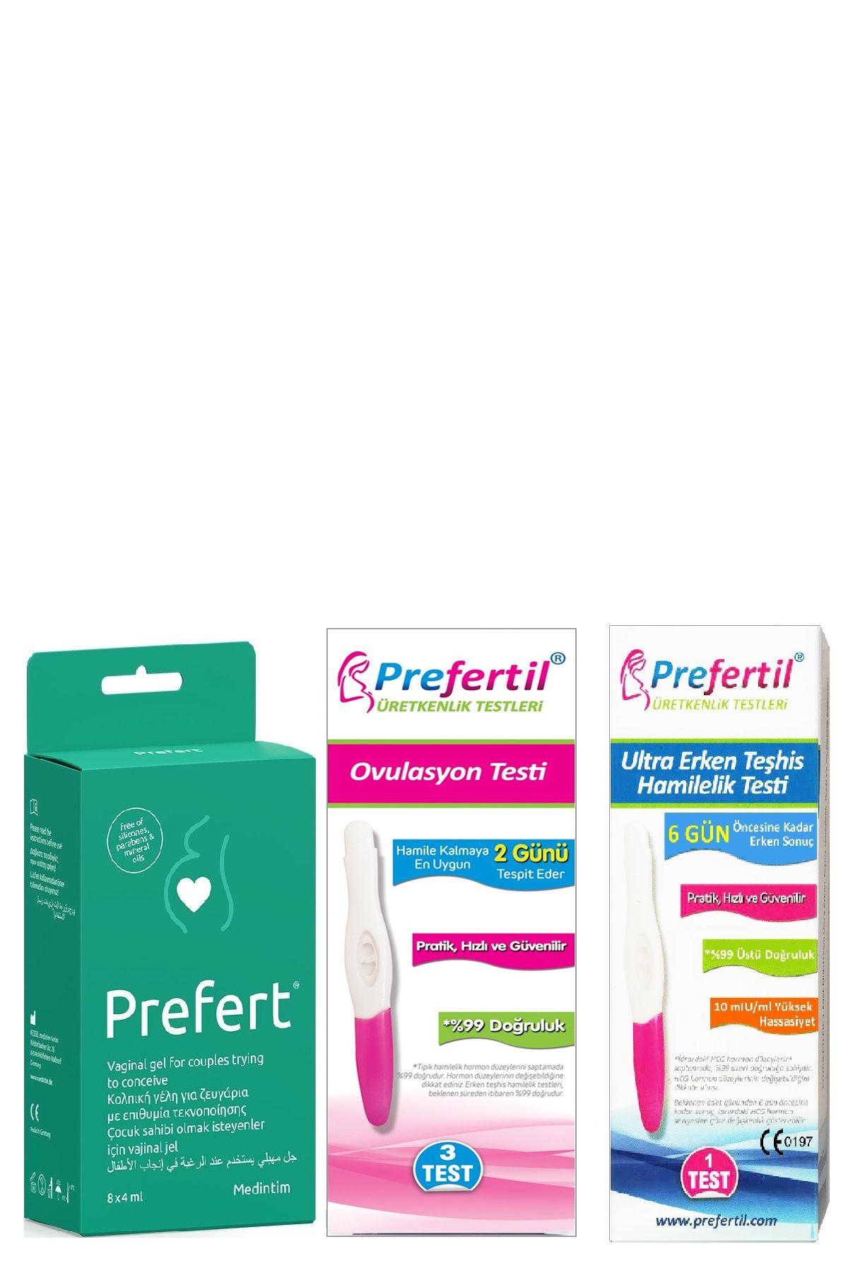 prefert / Jel Paketi -2 + [ Ovulasyon Hamilelik Testi ]