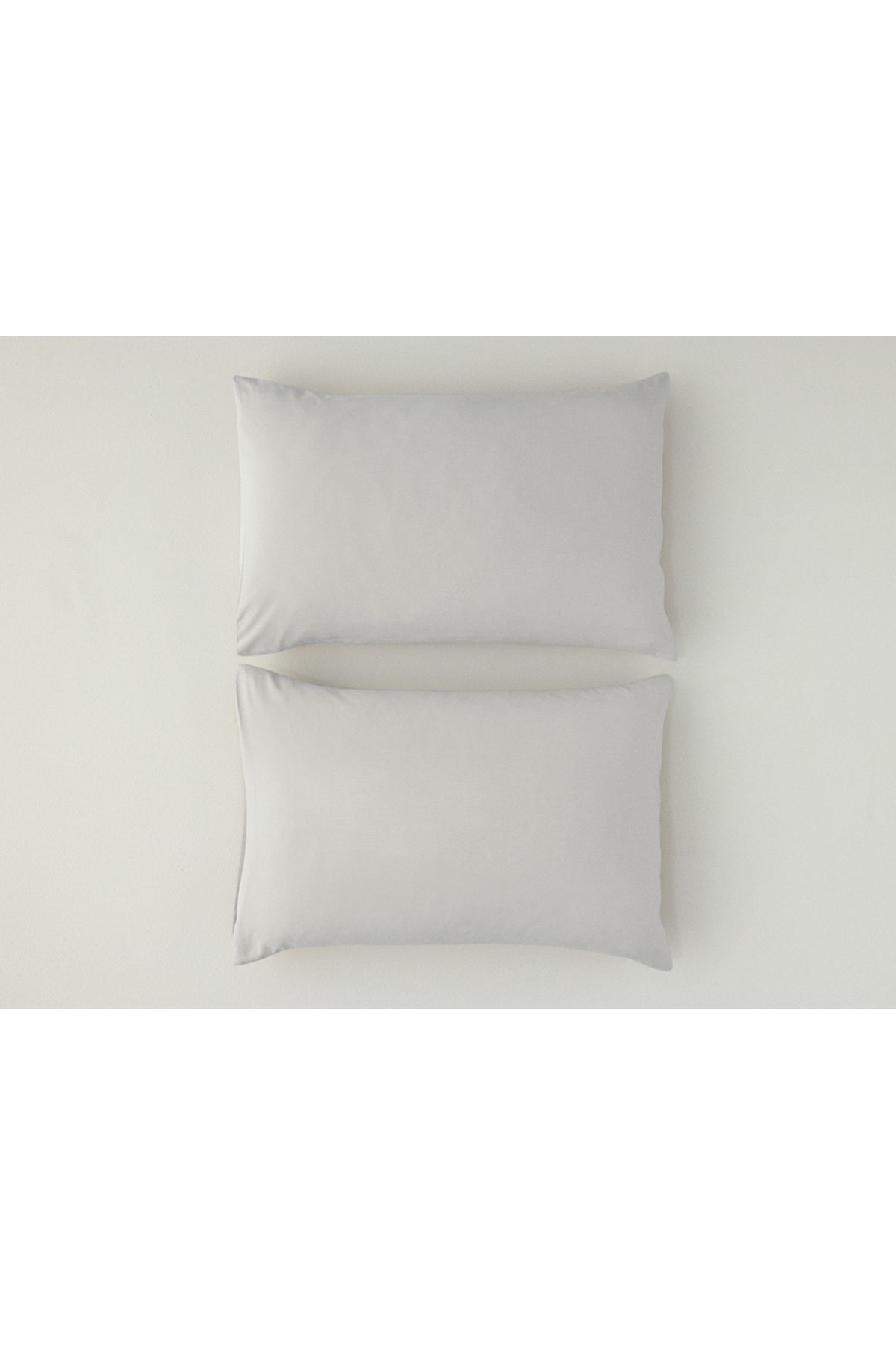 English Home Novella Premium Soft Cotton 2'li Yastık Kılıfı 50x70 Cm Gri