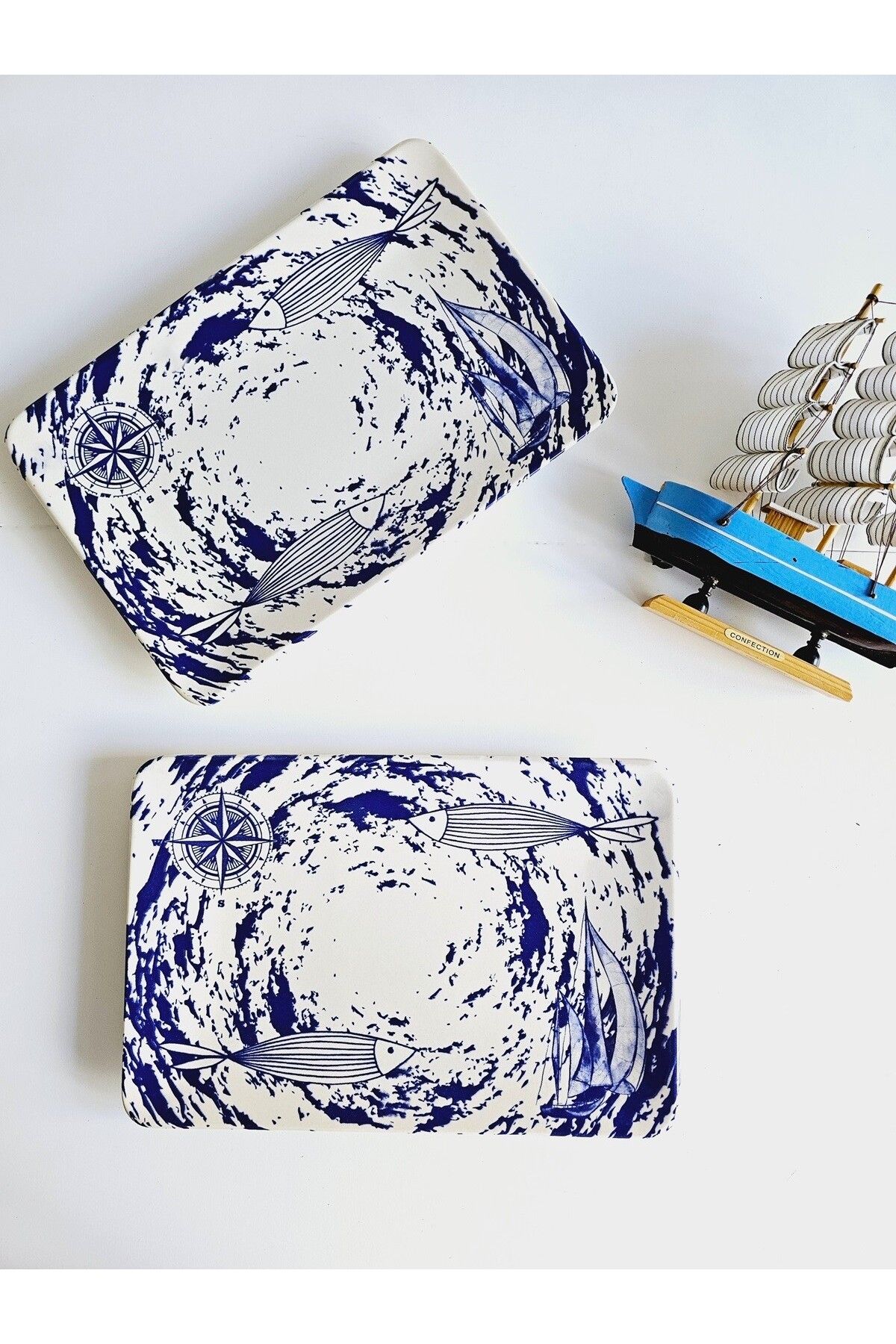 Keramika Siera Kayık Tabak 31 Cm 2 Adet Marine Foça