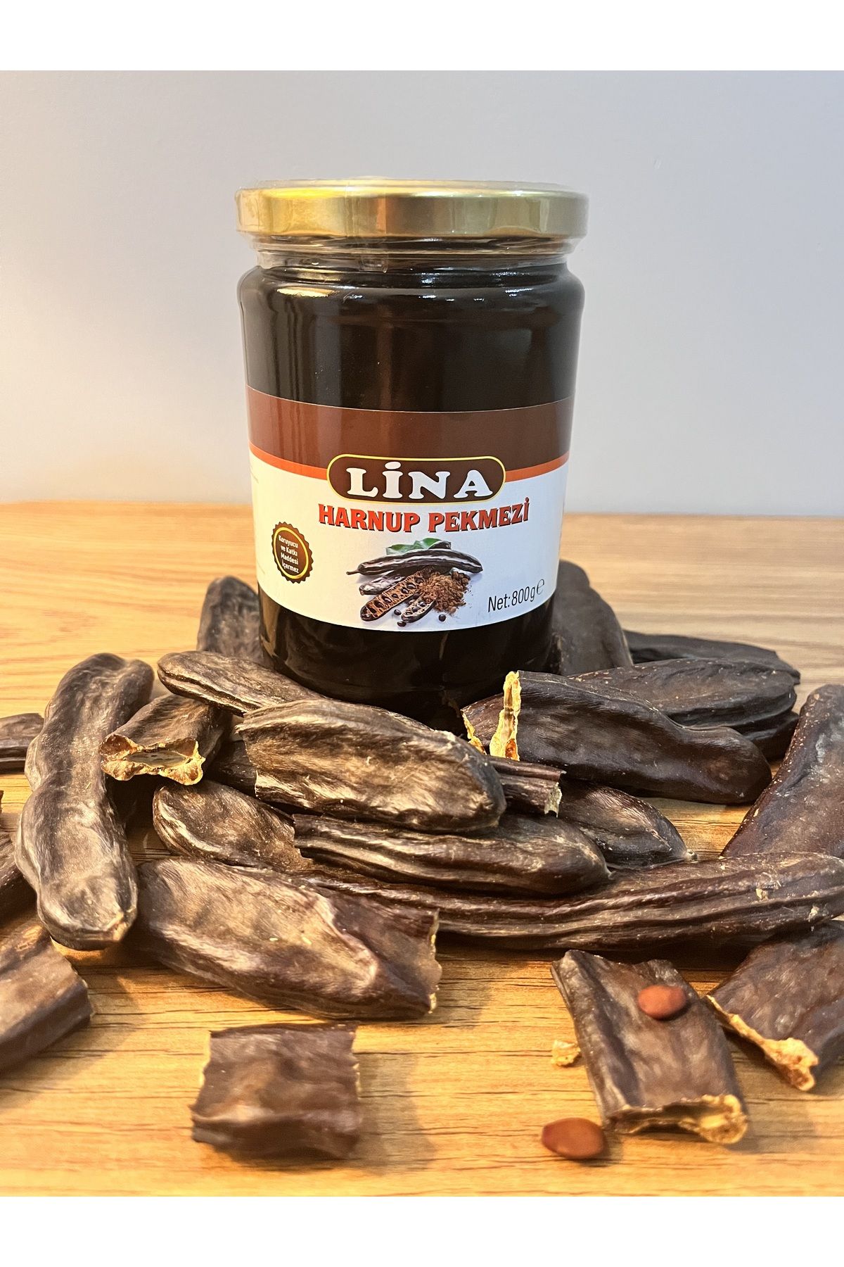 Lina HARNUP (KEÇİBOYNUZU) PEKMEZİ 800 GR CAM KAVANOZ