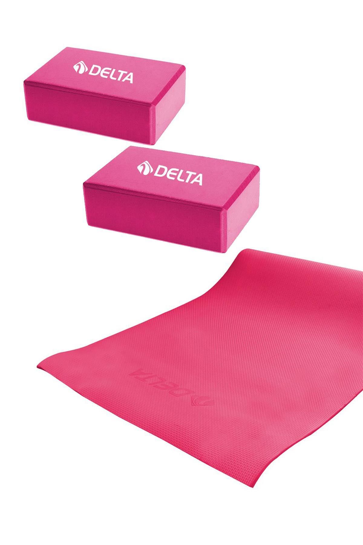 Delta Pilates Minderi Yoga Matı Fitness Egzersiz Minderi 2 Adet Yoga Blok Çiftli Yoga Bloğu