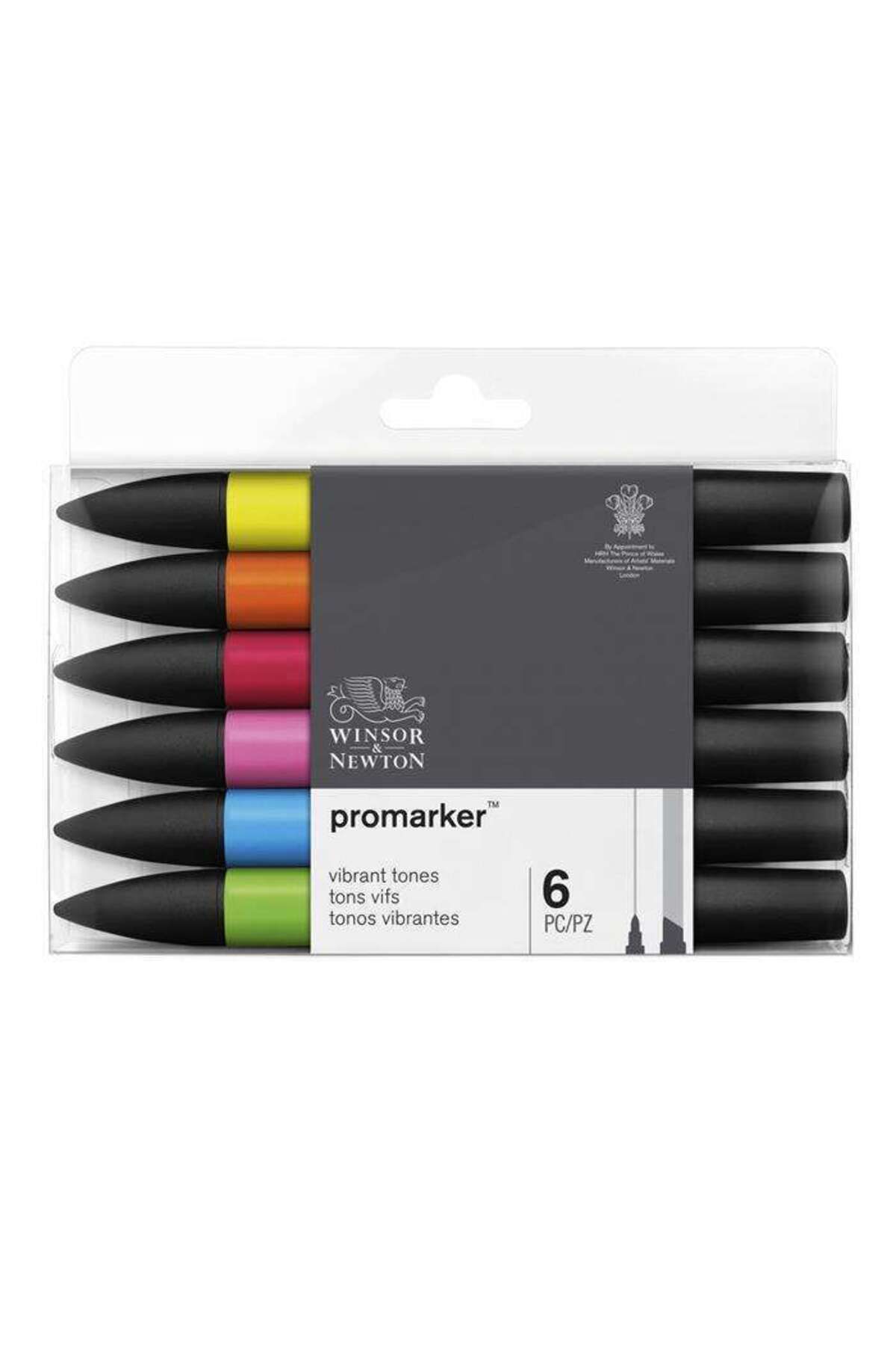 Winsor Newton Winsor & Newton Promarker Set 6 Renk Vibrant Tones