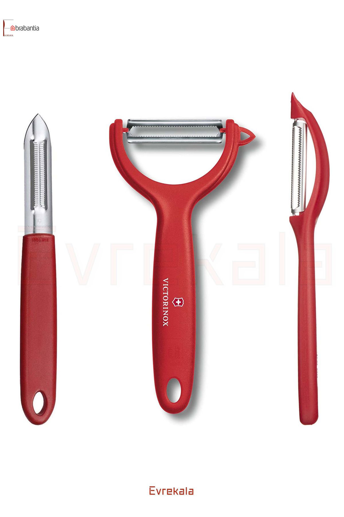 VICTORINOX Evrekala Shop Peeler Soyacak Seti Victorinox 3'lü Soyma ve Oyacak Seti -Yetkili Satıcı Evrekala-New