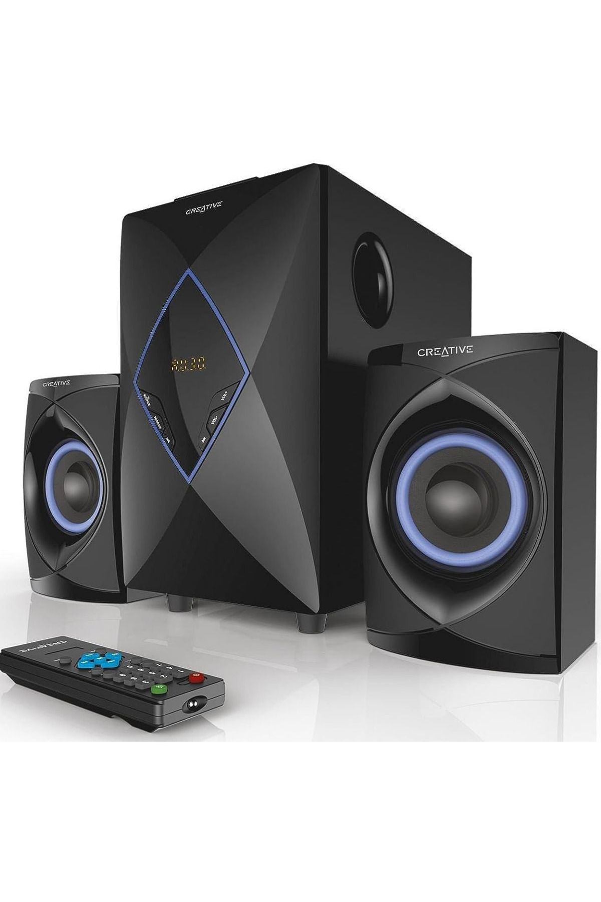 Creative SBS-E2800 50 Uyumlu Watt 2.1 Channel Wired Speaker 2+1 Turbo Bass Ev Ses Sistemi