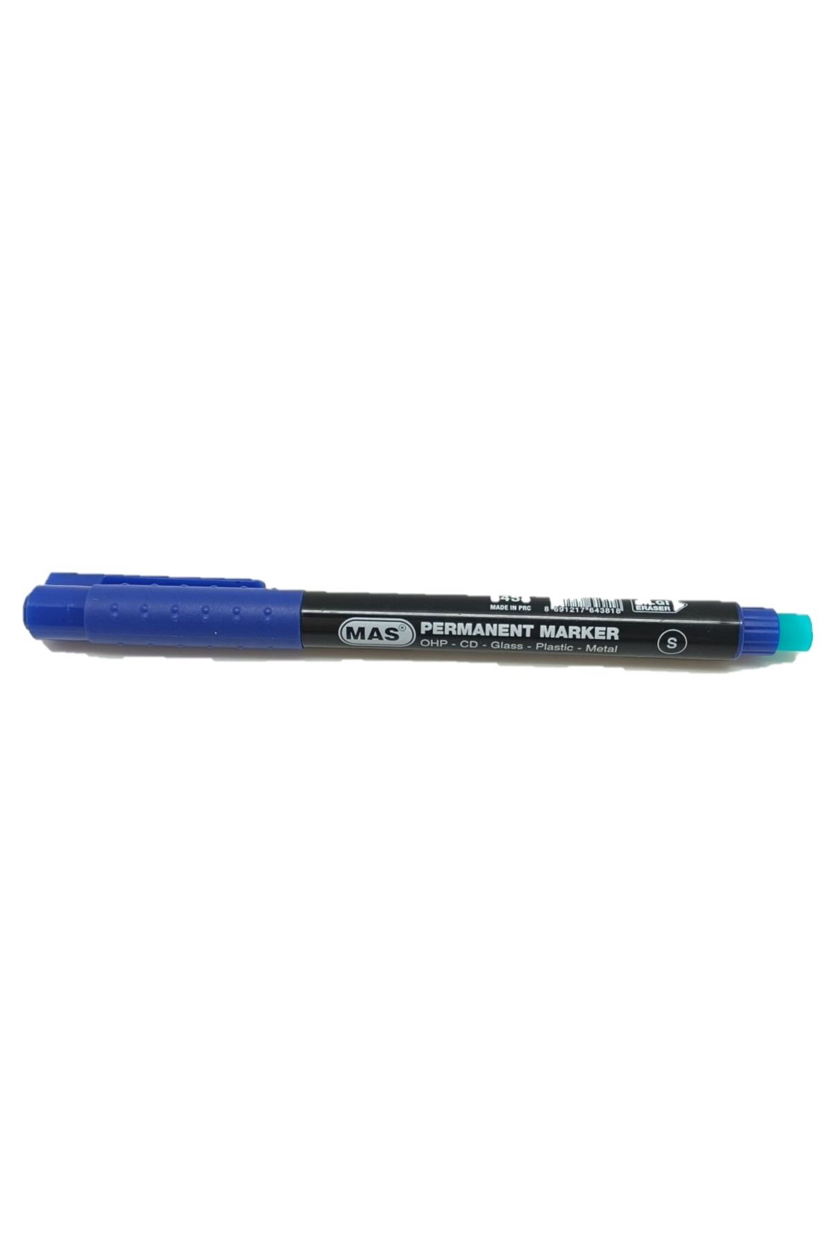 Mas Asetat Kalemi-S Uç Silgili -Mavi