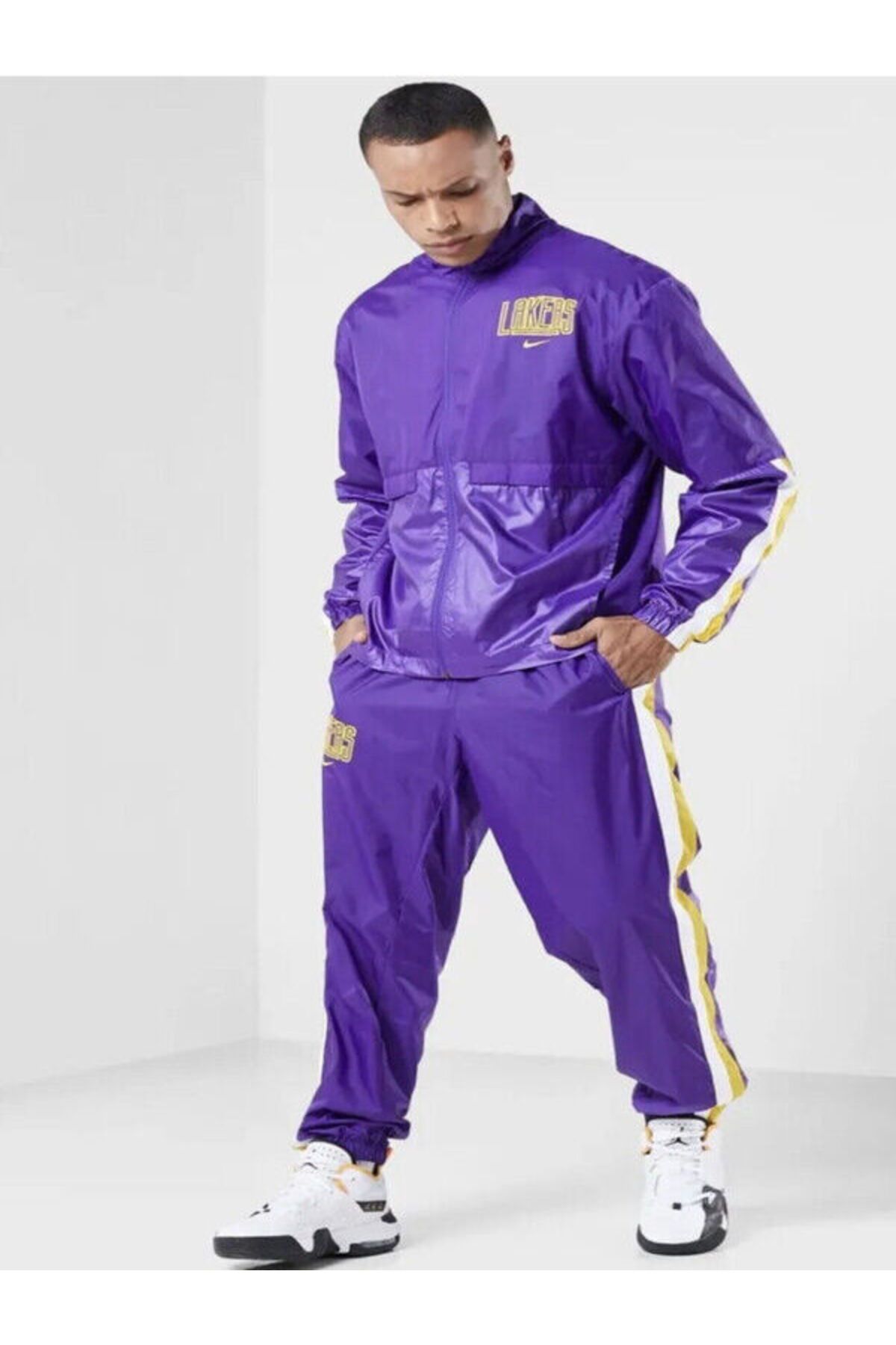 Nike Nba Lakers Los Angeles Courtside Erkek Mor Eşofman Takımı
