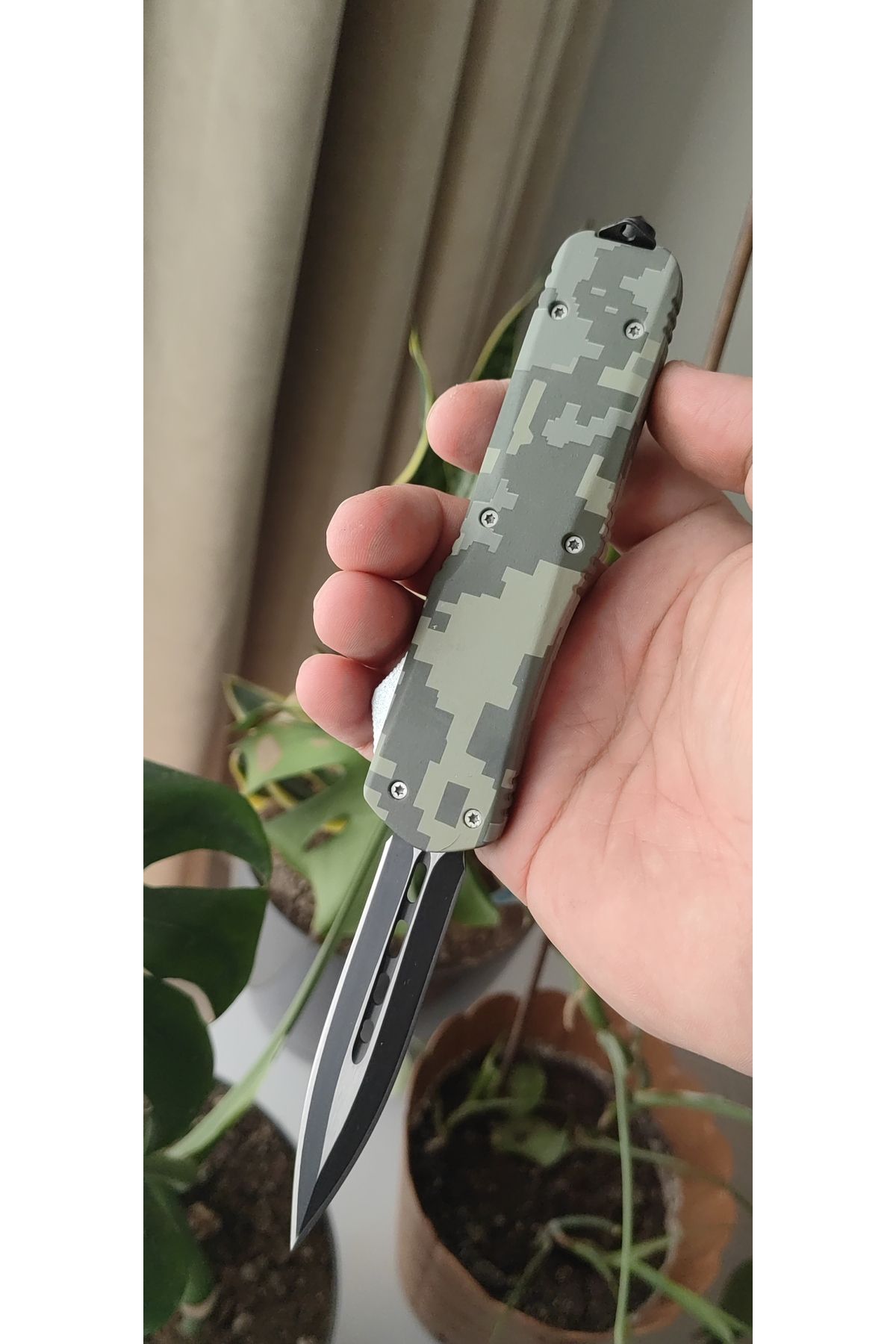 GVS Tactical Microtech Trodon Klone D/E Digital Camı OTF Çakı