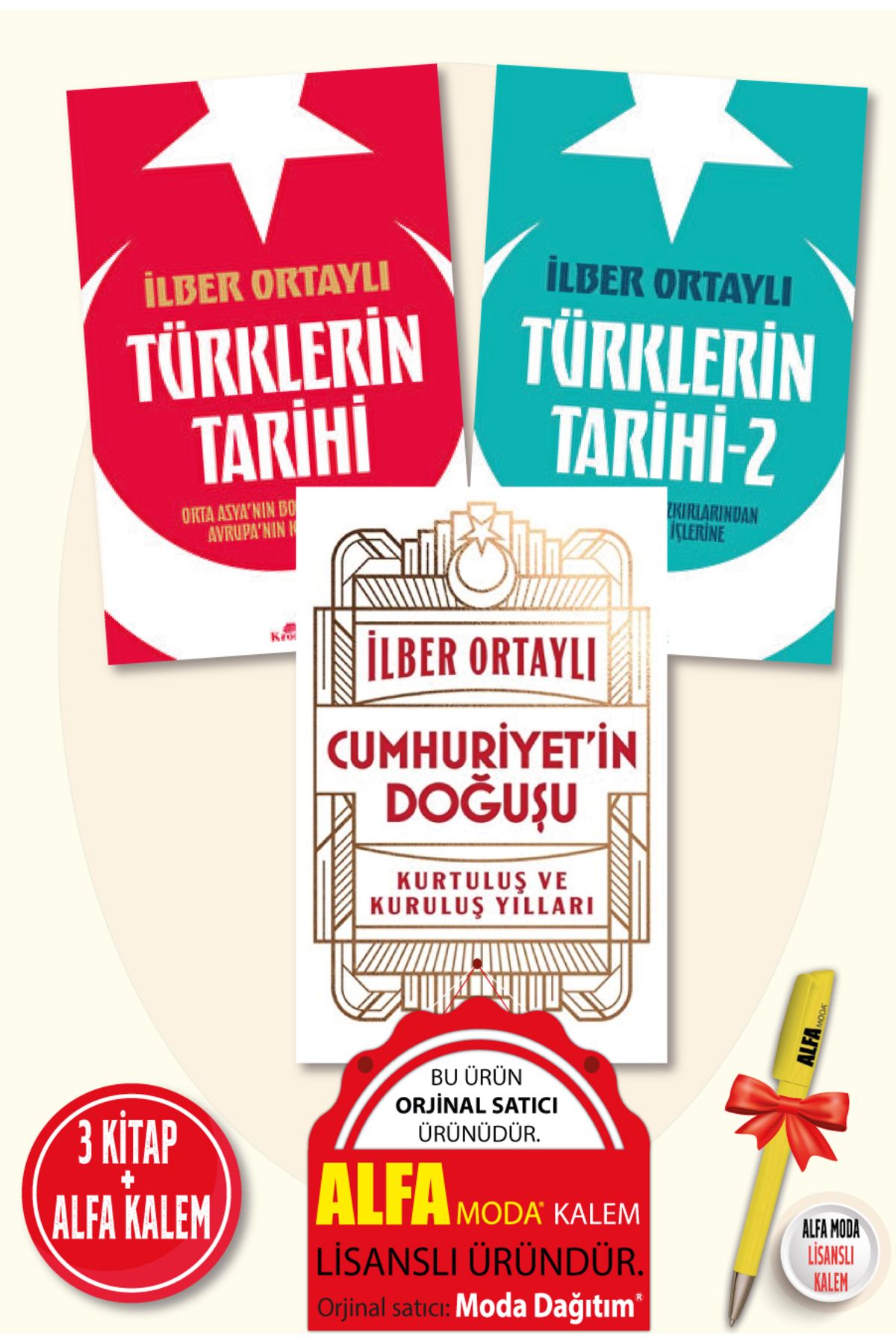 Kronik Kitap Türklerin Tarihi 1 - 2 + Cumhuriyet’in Doğuşu / İlber Ortaylı 3 Kitap Set - yeni tarih- Kronik Kitap