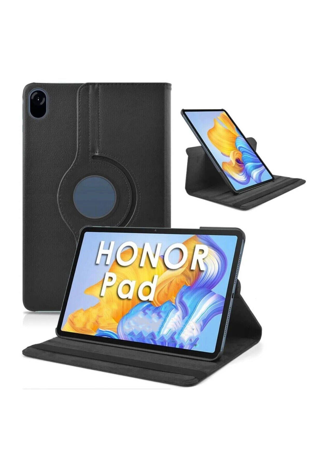 Nezih Case Huawei Honor Pad X9 11.5 Uyumlu 360 Dönebilen Standlı Suni Deri Tablet Kılıfı