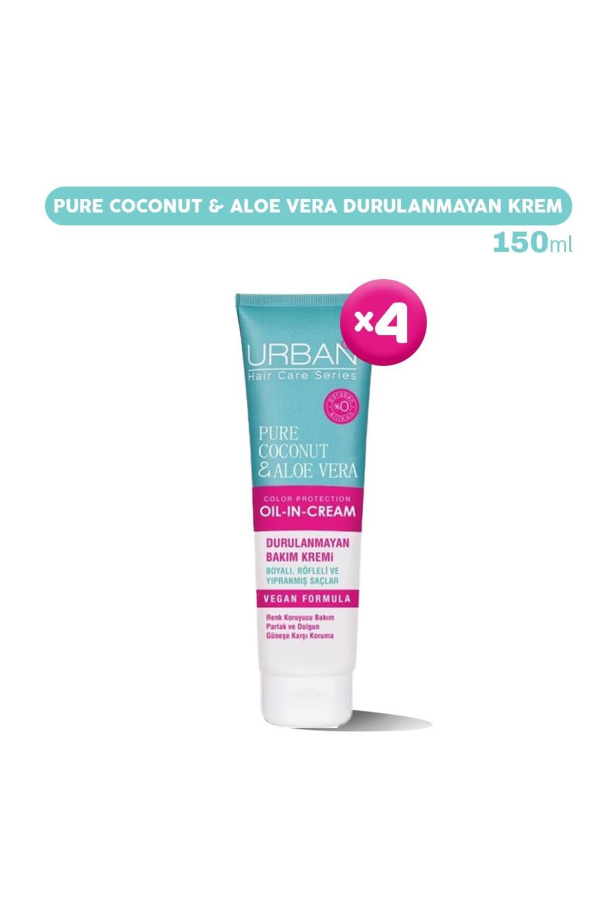 Urban Care Pure Coconut & Aloe Vera Durulanmayan Bakım Kremi 150 ml X 4