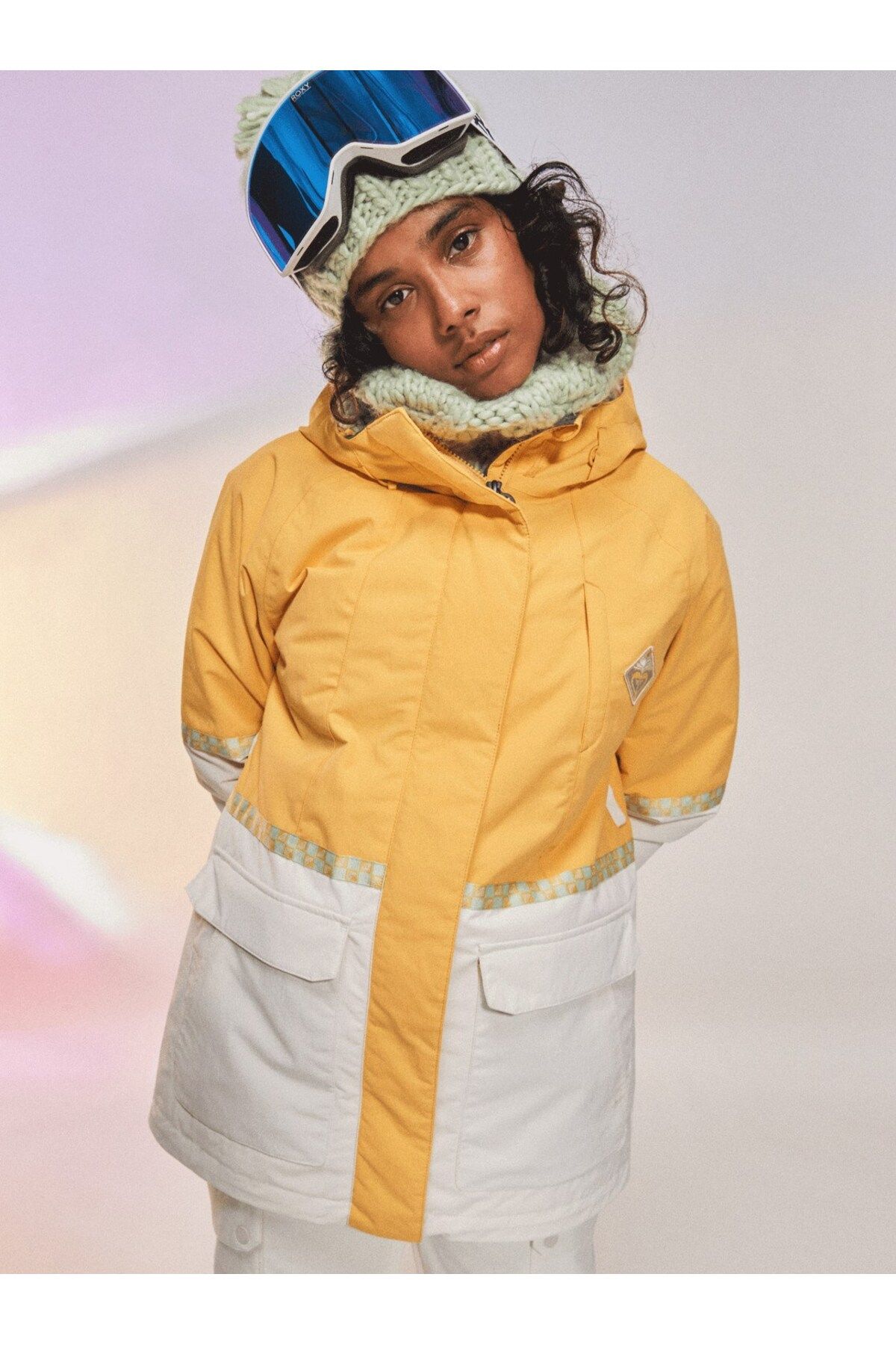 Roxy Kadın Sunset Gold Rıtual Jk Snowboard Ceketi-erjtj03447-Ygc0