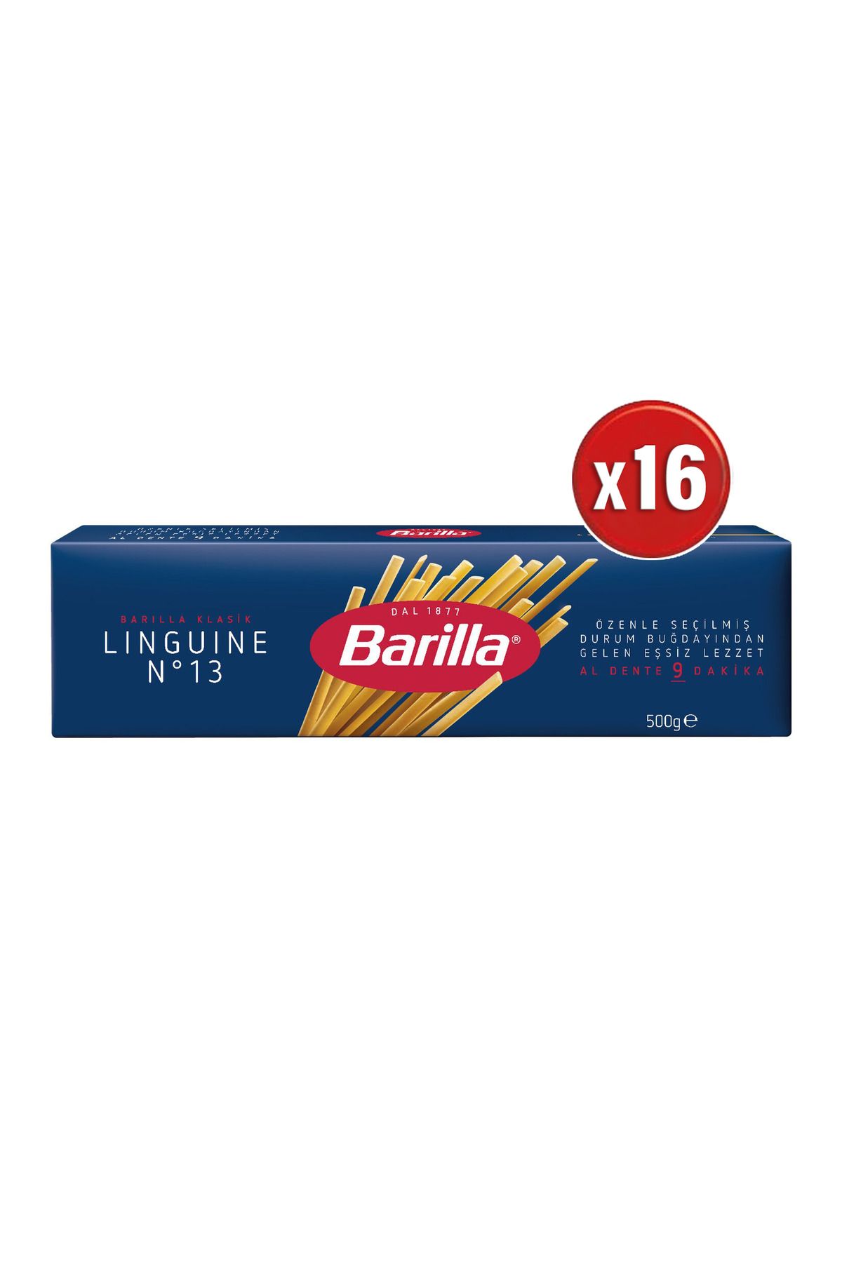 Barilla Linguine (Yassı) Spagetti Makarna No.13 500 G x 16 adet (1 koli)