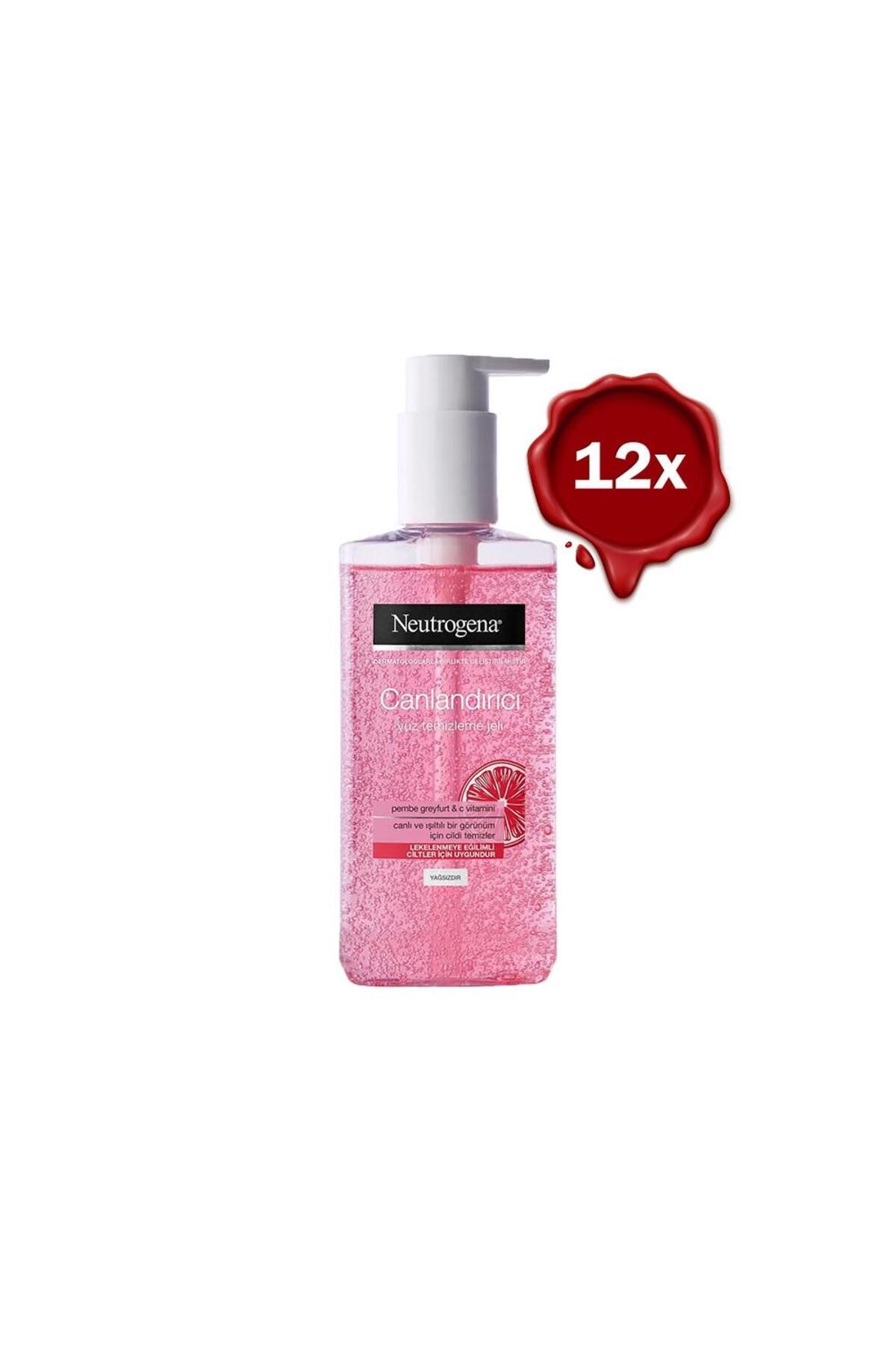 Neutrogena Canlandırıcı Yüz Yıkama Jeli Pembe Greyfurt 200 ml X 12