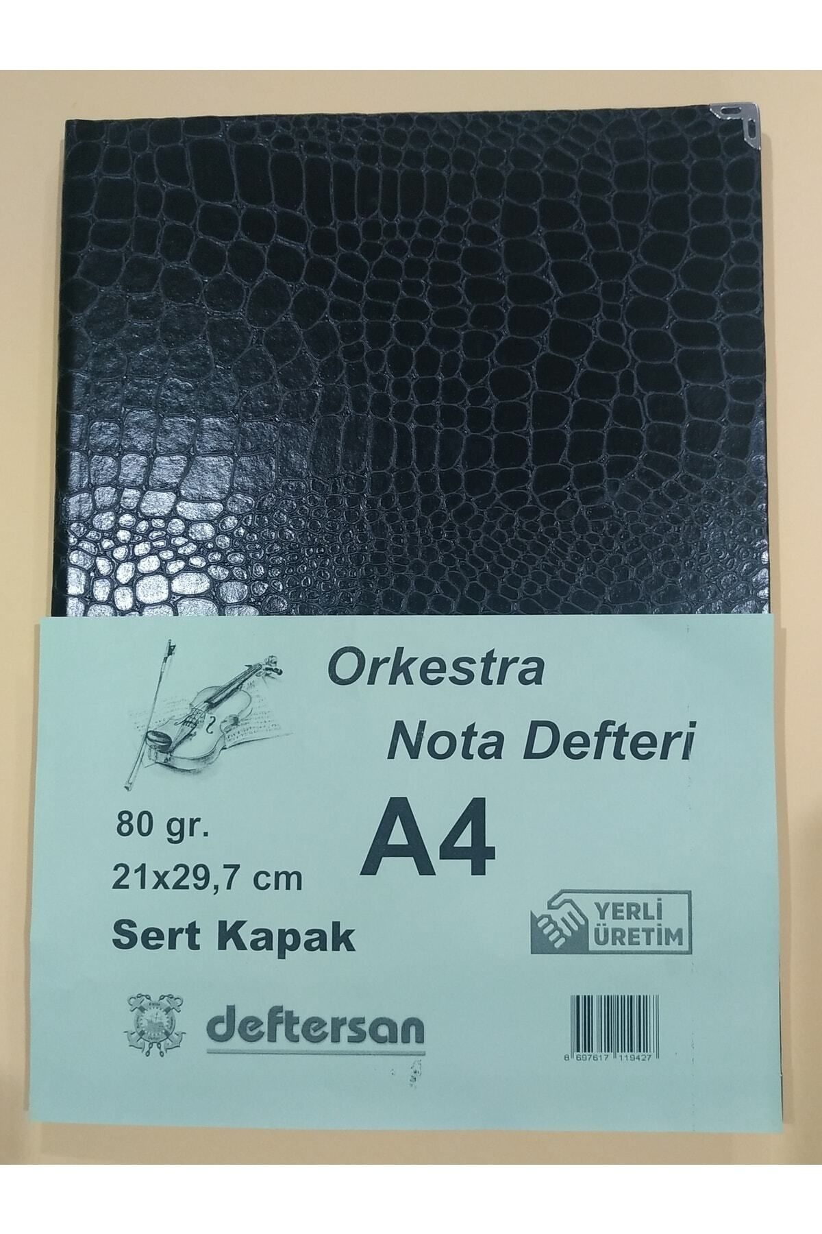 DEFTERSAN A4 Orkestra Müzik Nota Defteri Ciltli 60 Yaprak