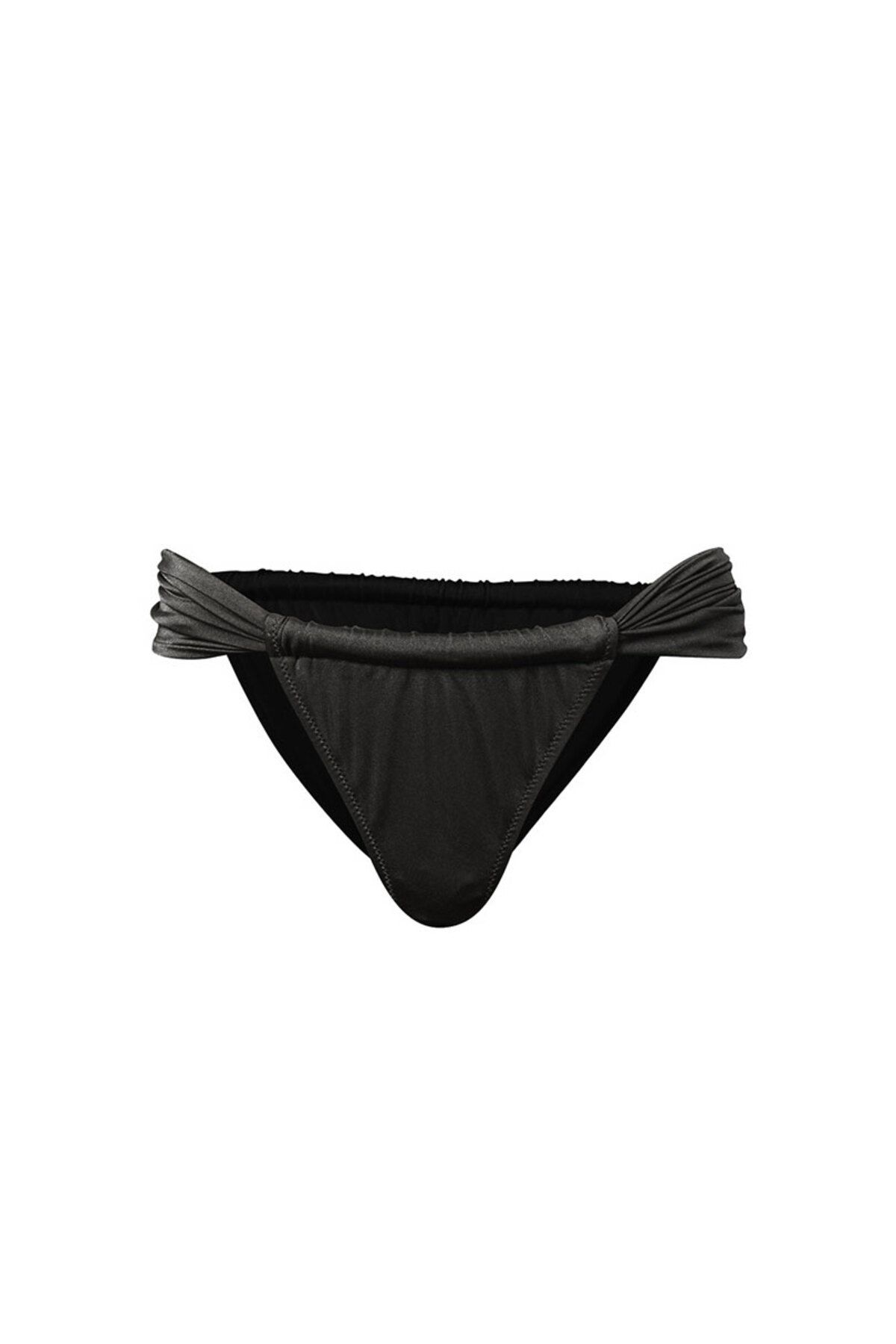 Rivus Büzgülü Bikini Altı - Siyah