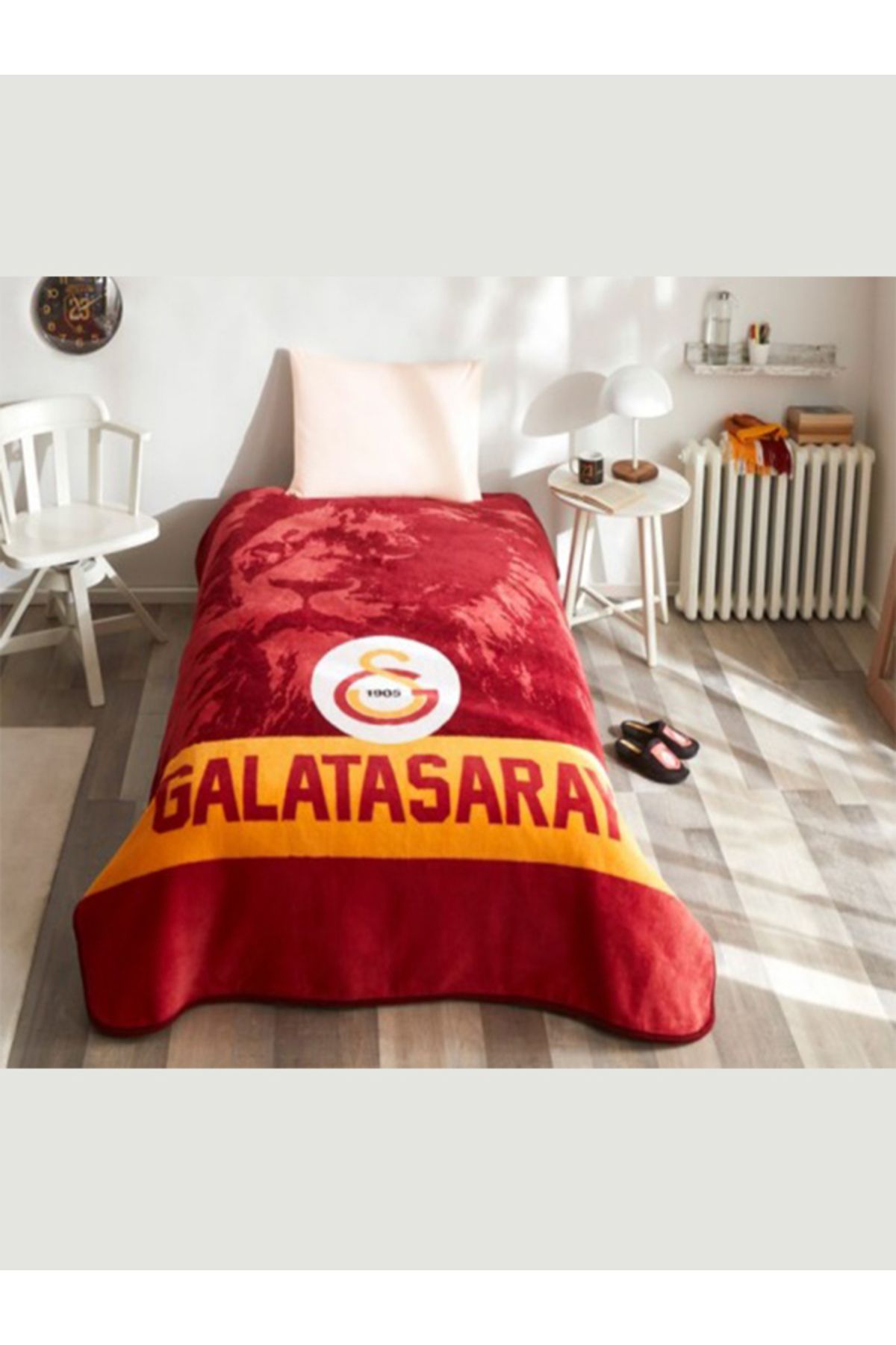 Taç Lisanslı Battaniye Galatasaray Aslan Tek Kişilik