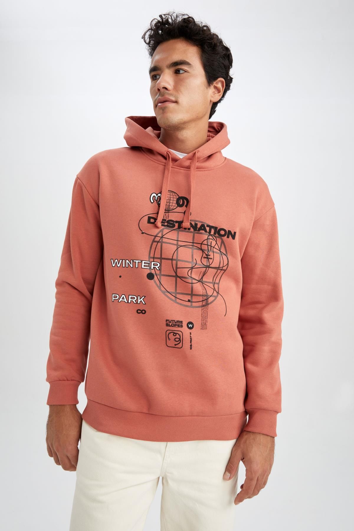 Defacto Boxy Fit Kapüşonlu Sweatshirt