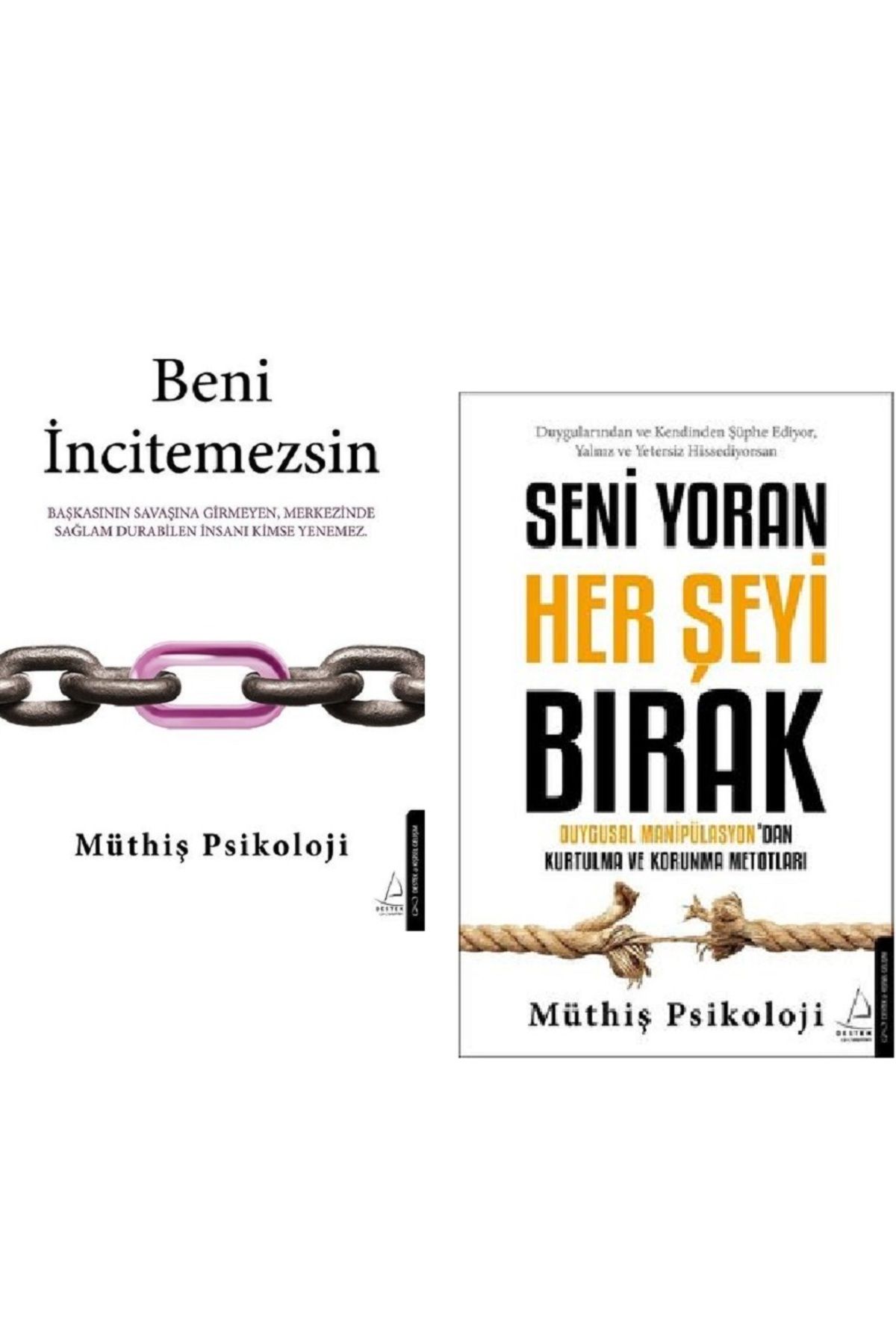 Destek Yayınları Beni İncitemezsin + Seni Yoran Her Şeyi Bırak / Müthiş Psikoloji 2 Kitap Set