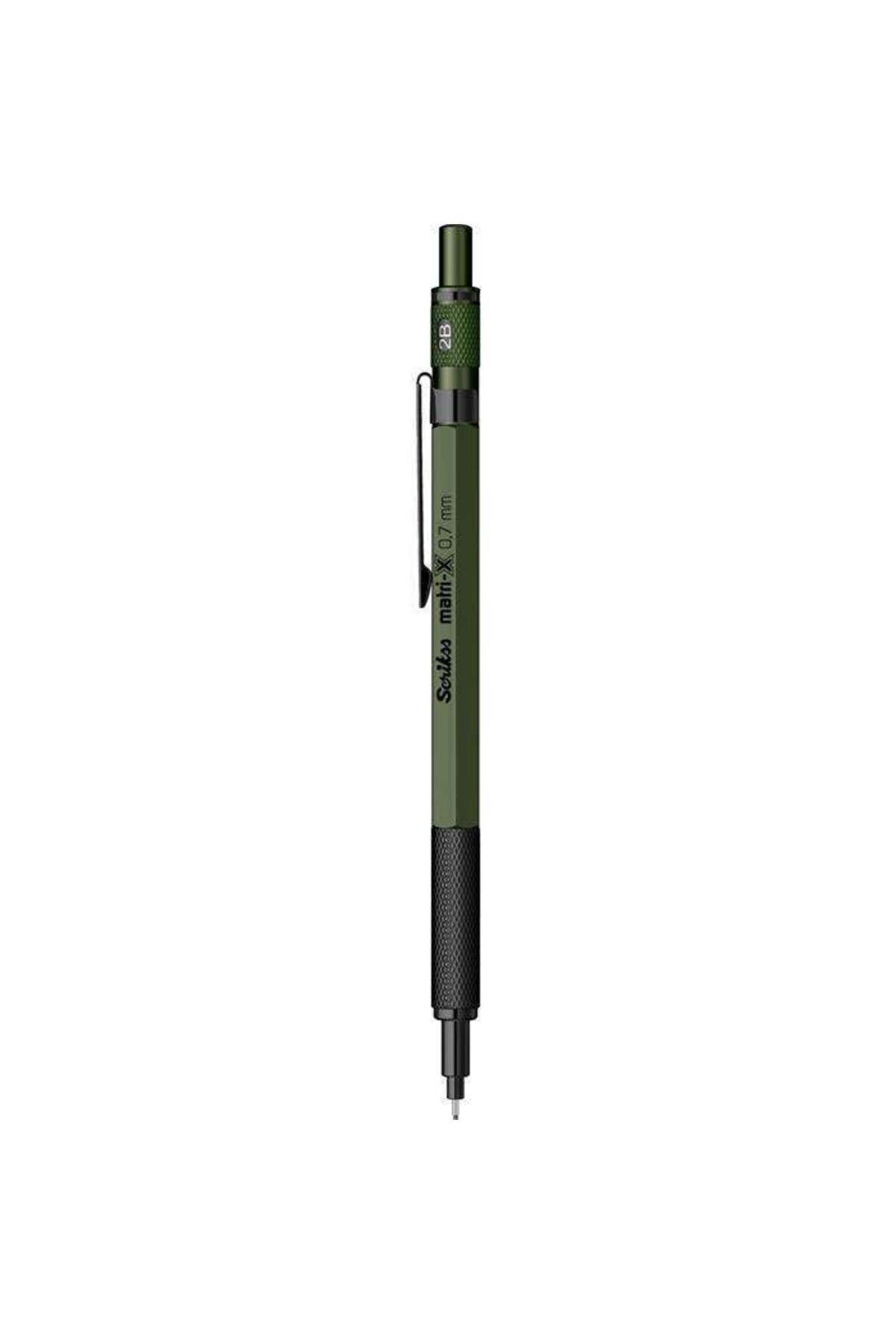 Scrikss Matri-x Mekanik Kurşun Kalem 0,7mm Haki Yeşili