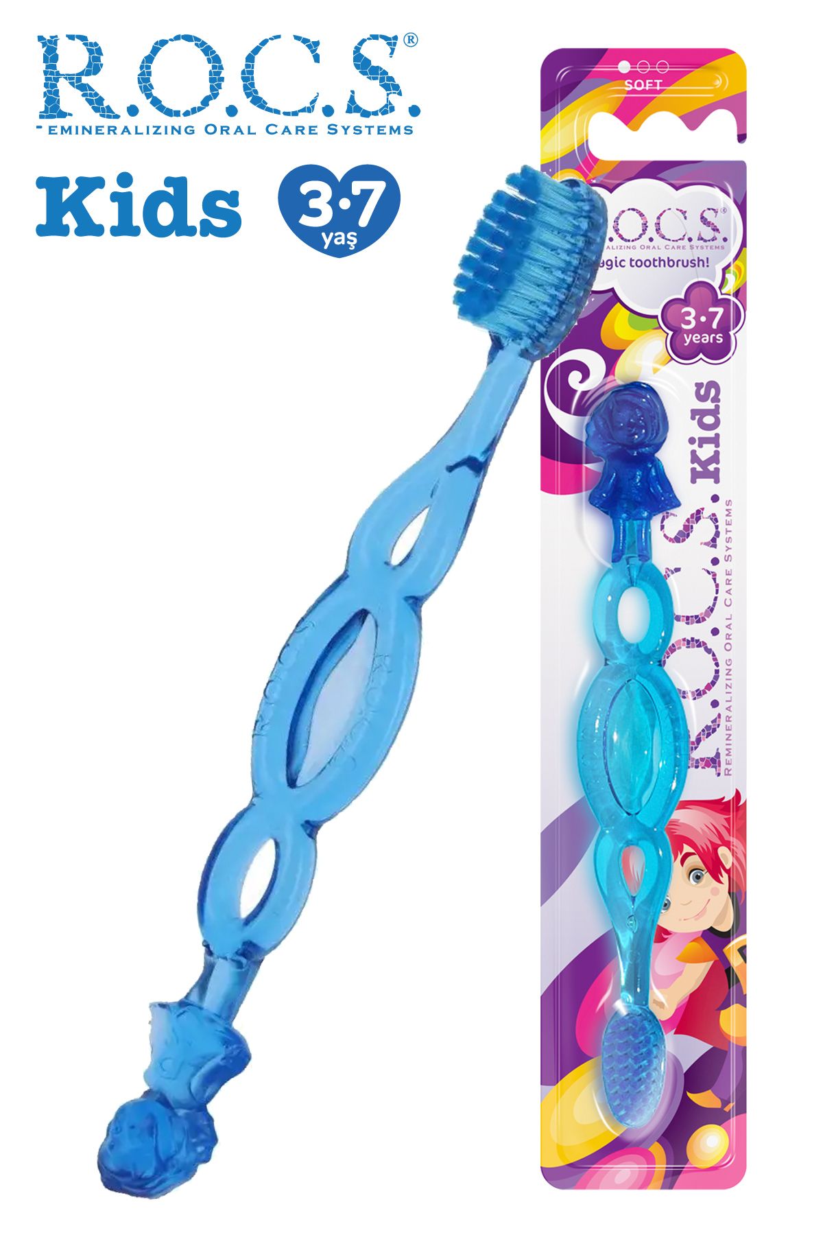 R.O.C.S. Kids Ekstra Yumuşak Çocuk Diş Fırçası 3 7 Yaş