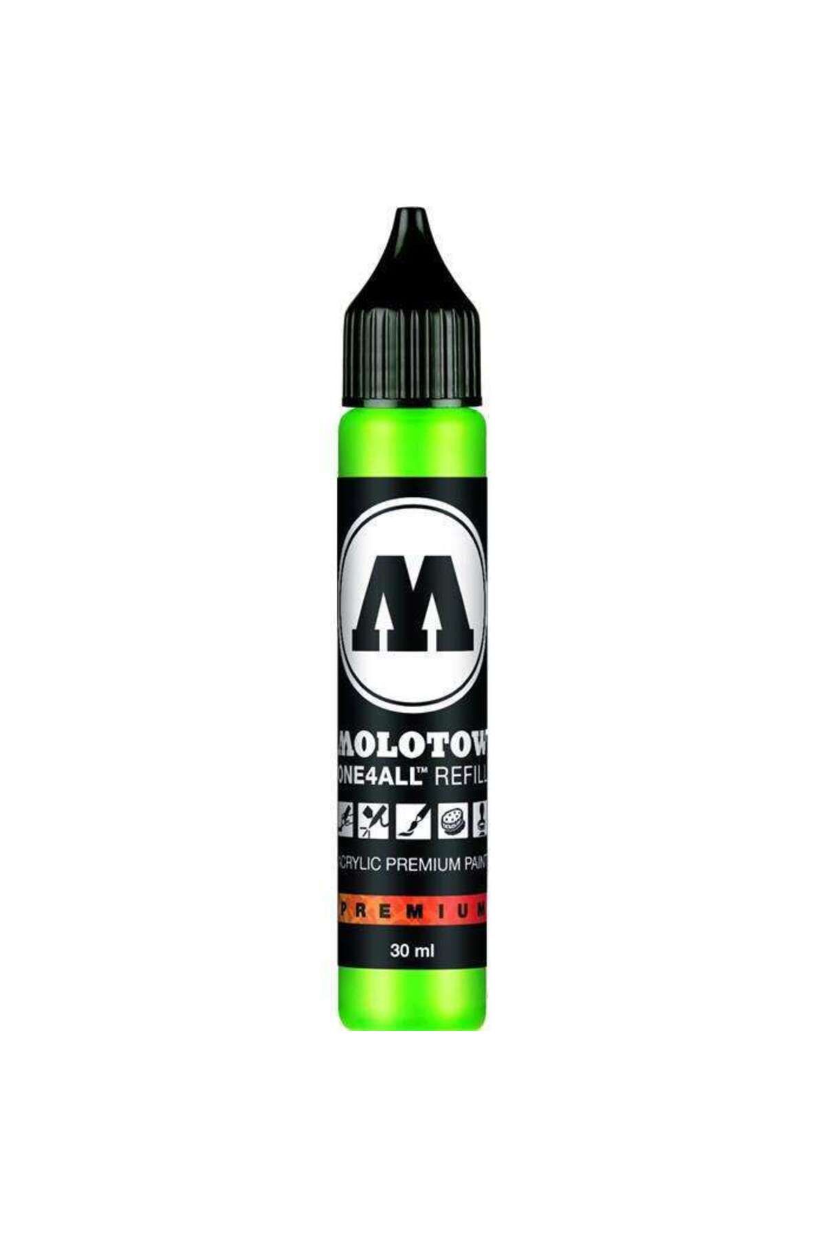 Molotow One4all Akrilik Mürekkep Refill 30 ml Fluorescent Green 219