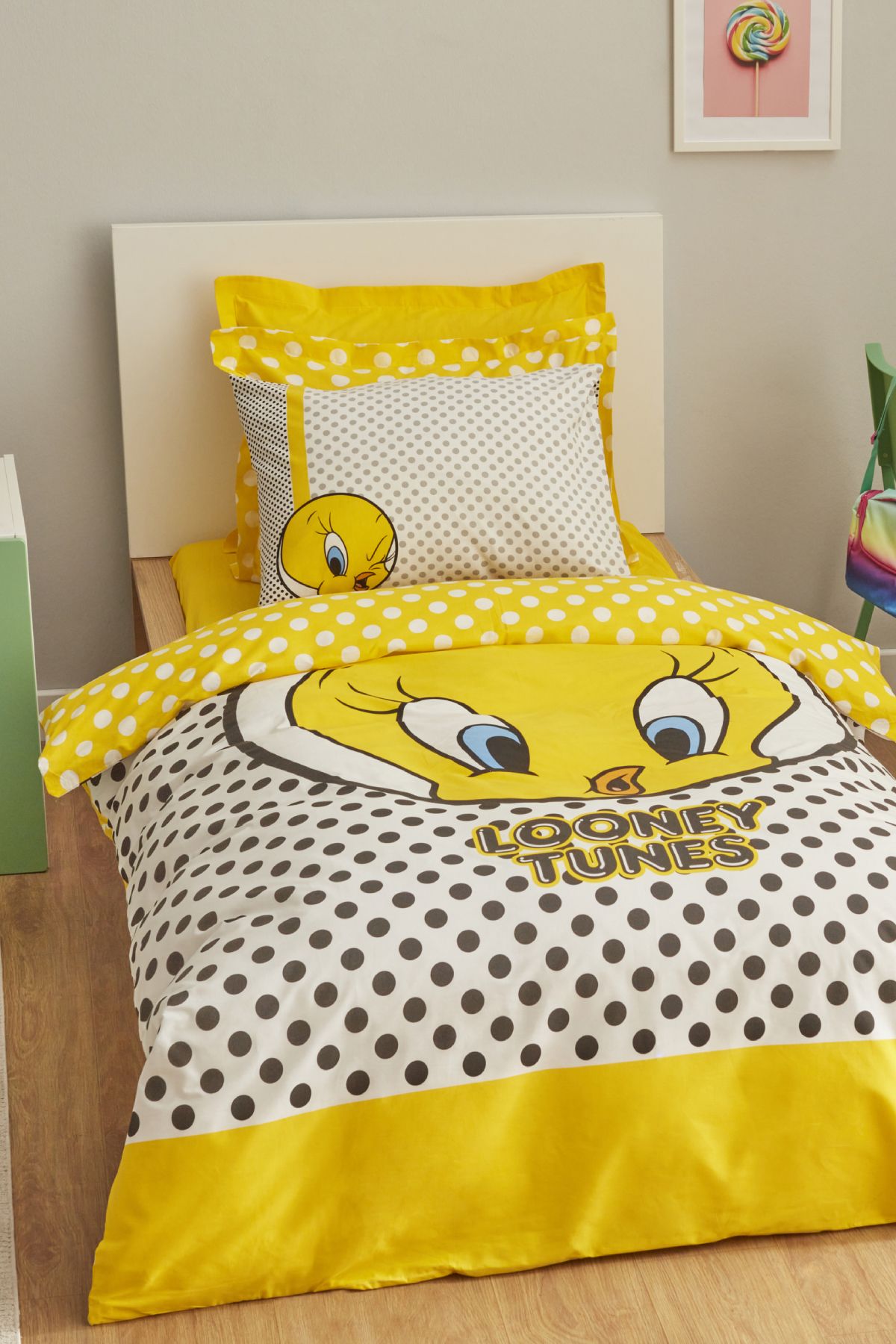 Karaca Home Looney Tunes Tweety %100 Pamuk Tek Kişilik Nevresim Takımı