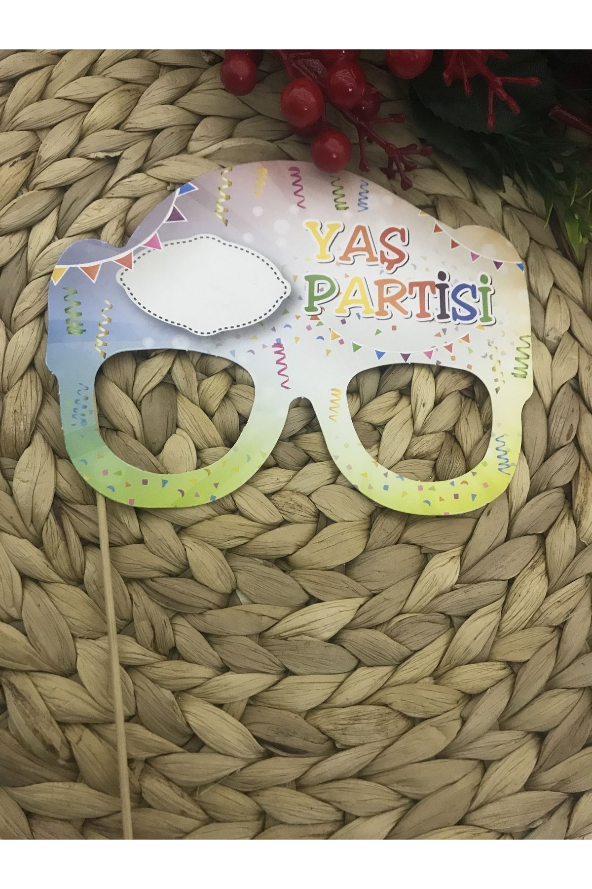 Deniz Party Store YAŞ PARTİSİ ... Temalı Gözlük şeklinde Konuşma Balonu 5 adet