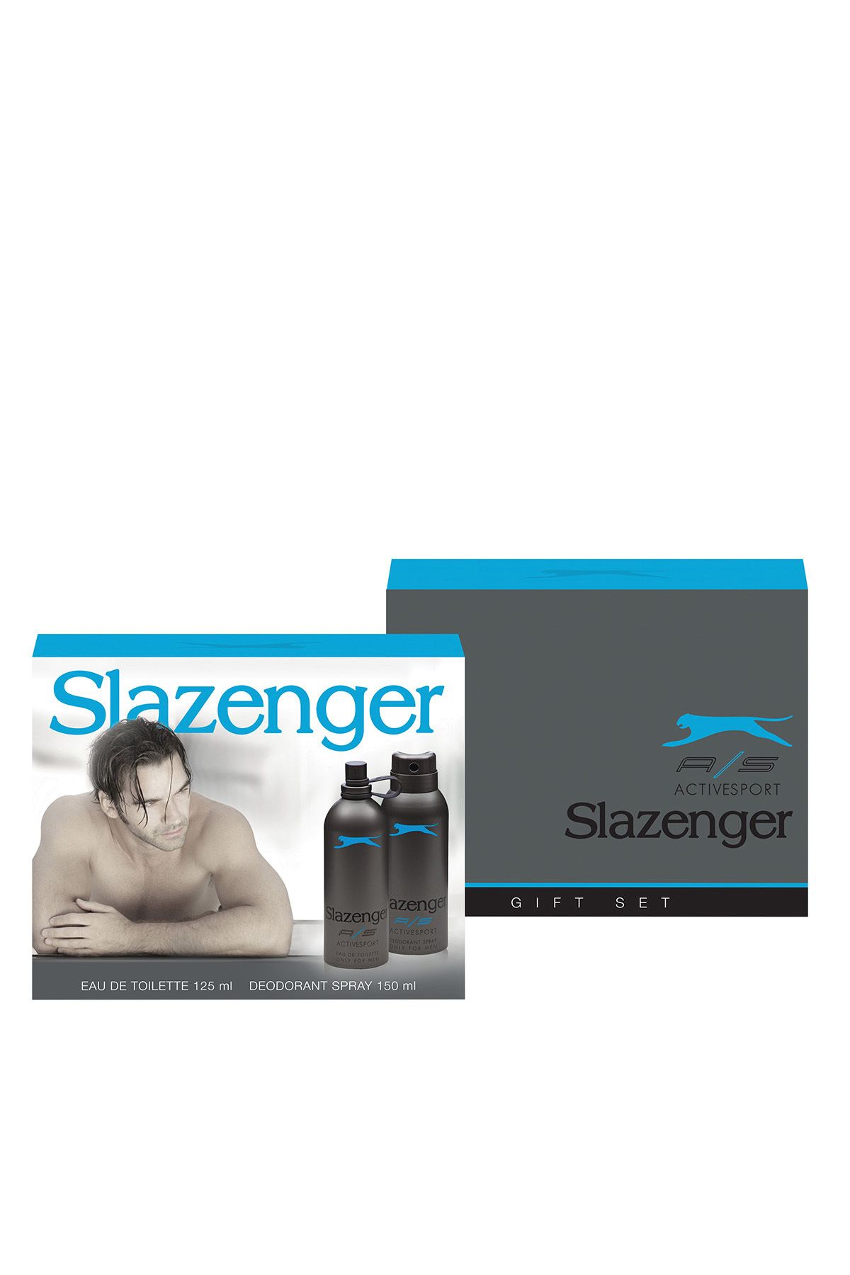 Slazenger Active Sport Parfüm Deodorant Set Erkek Kozmetik Mavi