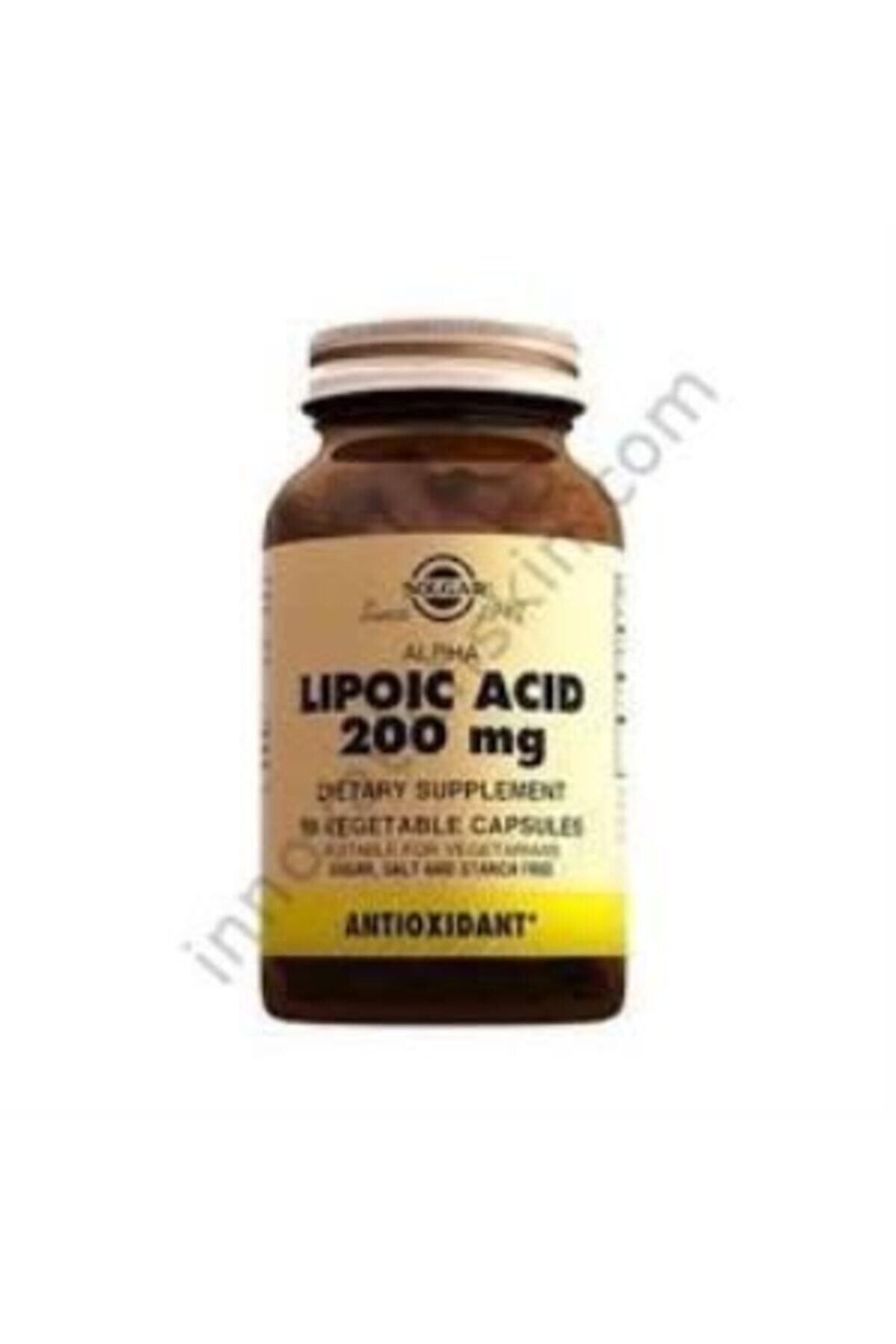Solgar Alpha Lipoic Acid 200 Mg 50 Bitkisel Kapsül
