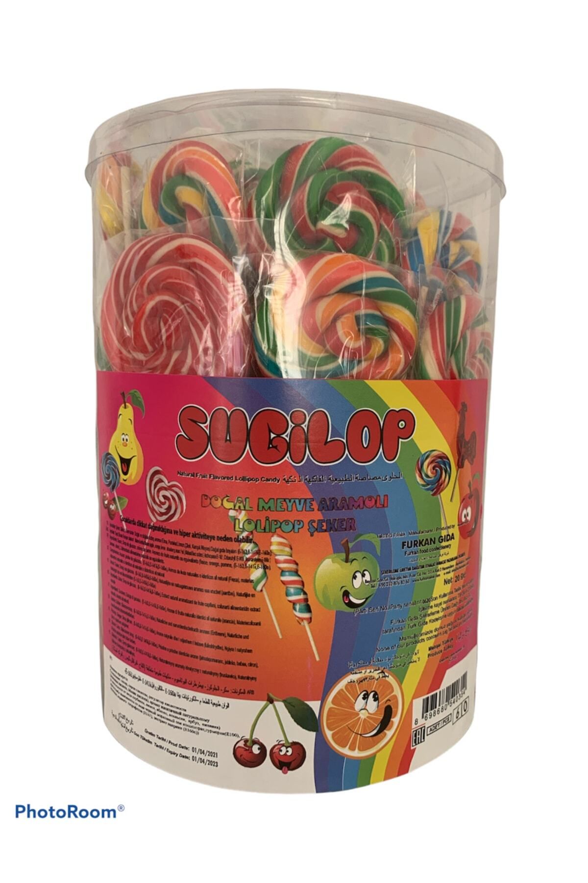 Furkan Lolipop Şeker 20gr Aromalı Karışık Renkli 40adet