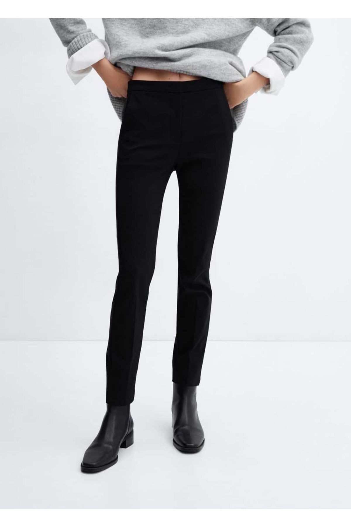 MANGO Cropped skinny pantolon