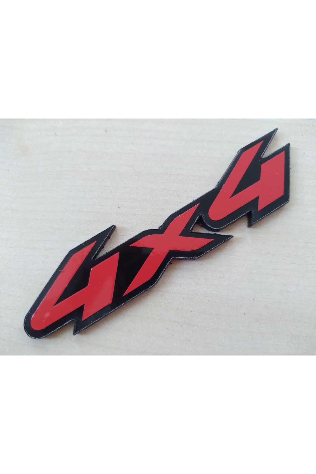 Yerli 4x4 Logosu Kırmızı 9cm (4x4 Arması) 4x4 Yazısı - 4x4 Logo