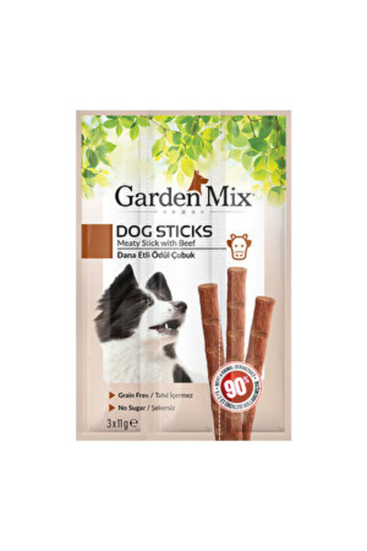 Garden Mix Dana Eti Köpek Stick Ödül Maması 3 x 11 gr ( 1 ADET )