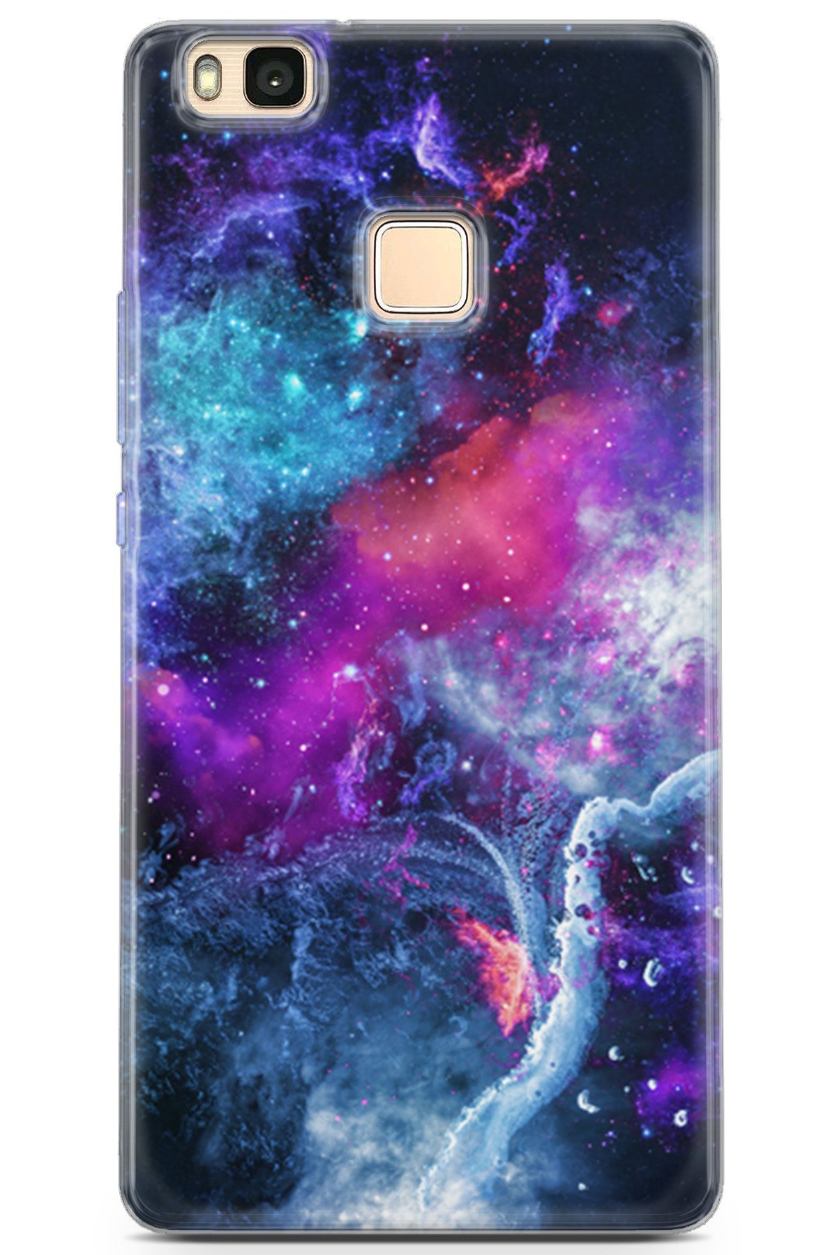 Lopard Huawei P9 Lite Uyumlu Silikon Kılıf Opus 4 Galaksi Wallpaper