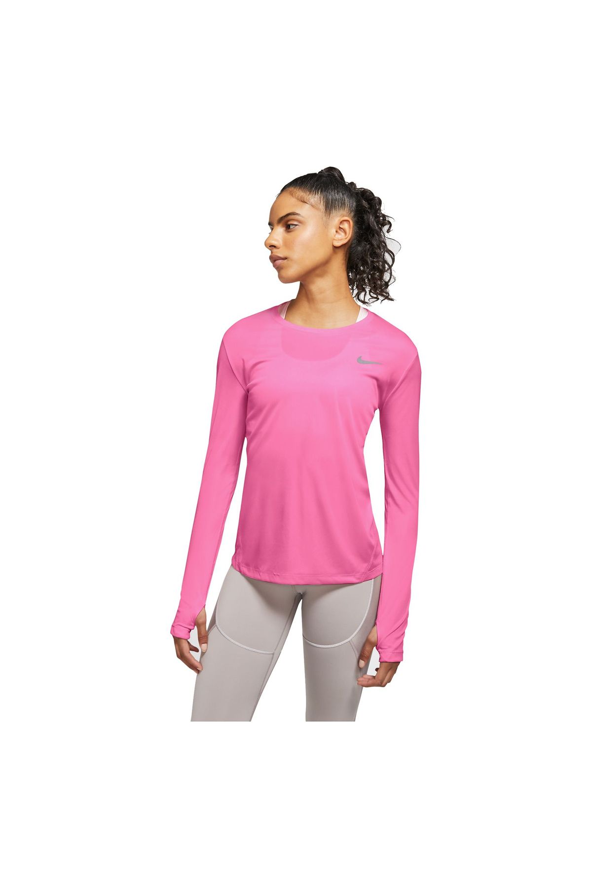 Nike Miler Long-Sleeve Running Top Kadın  T-Shirt