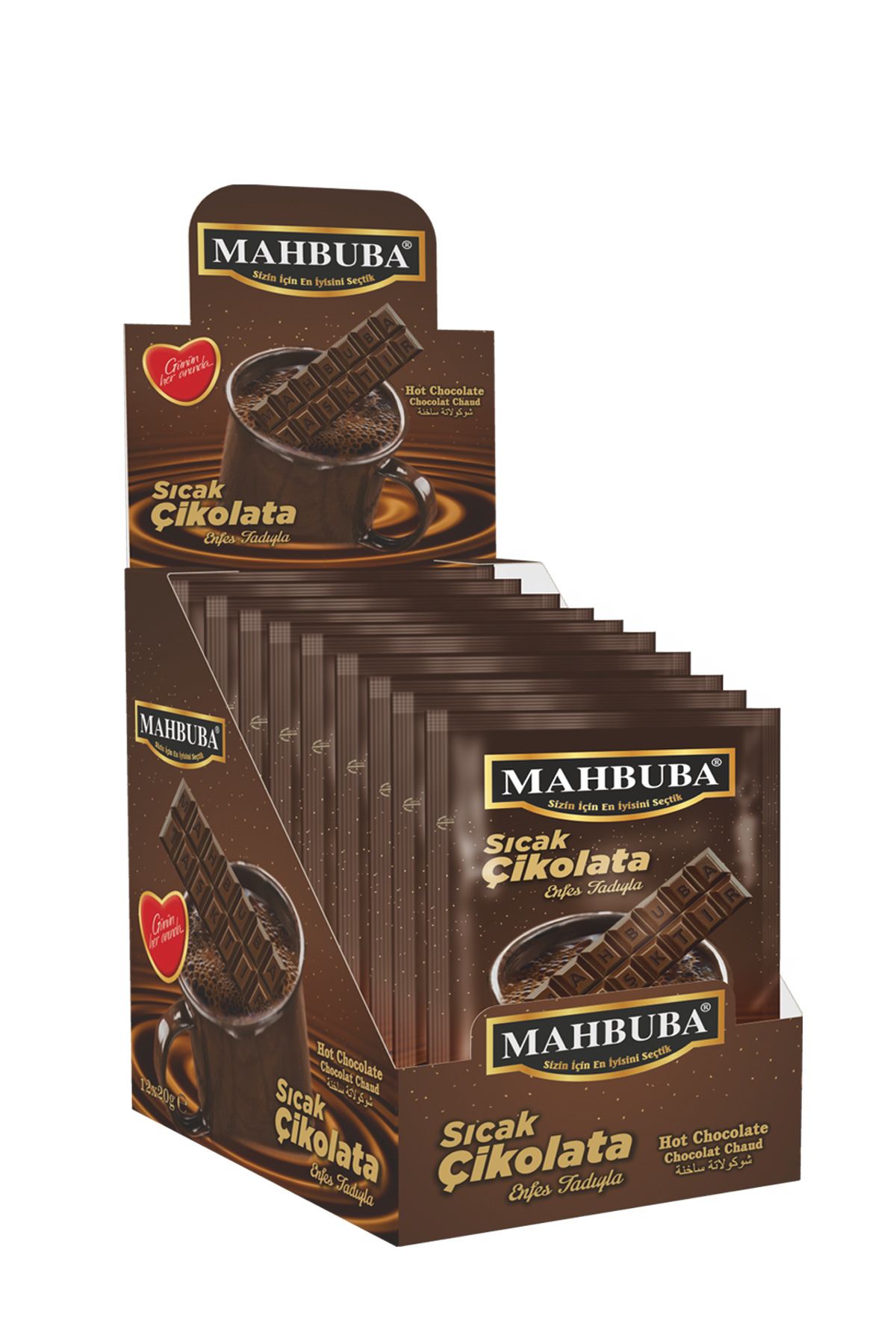 Mahbuba Sıcak Çikolata Mutlu Hisset 12x20gr