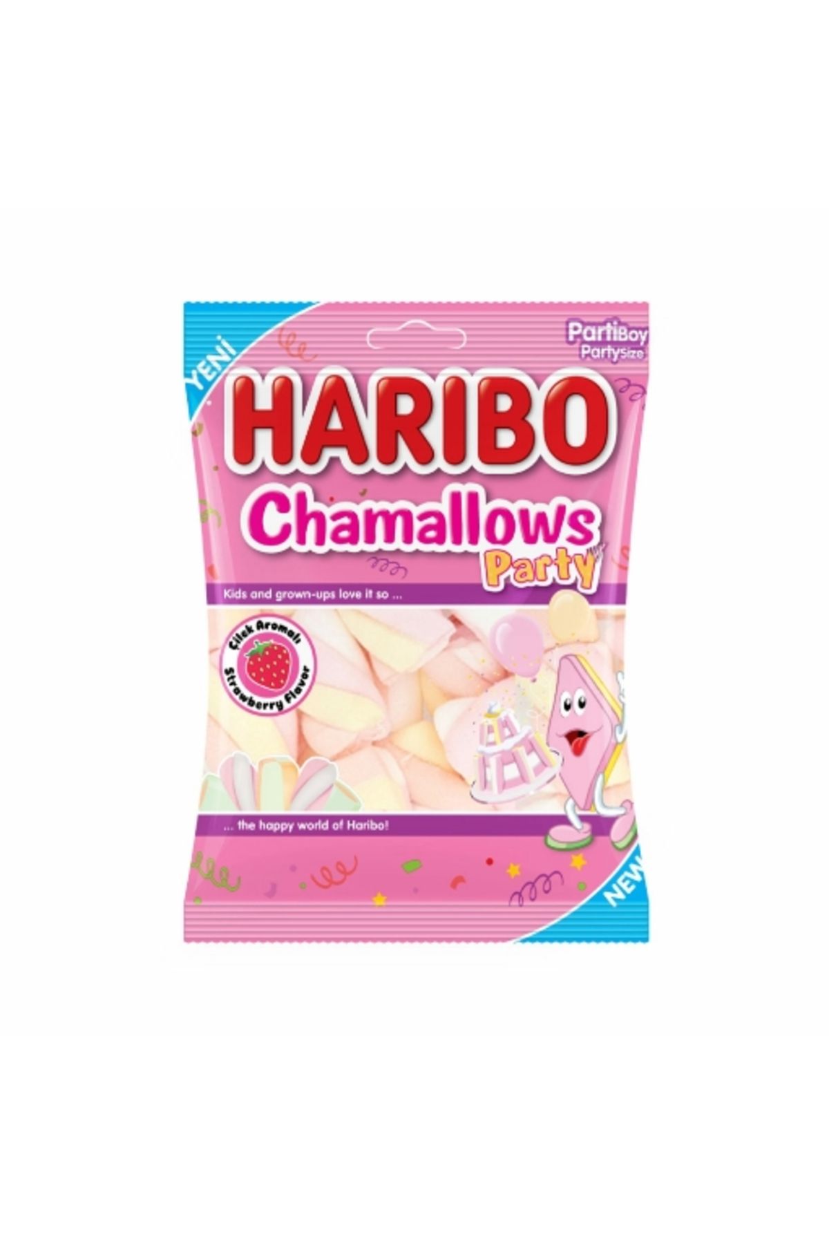 Haribo 2'li Haribo Chamallows Parti Çilek 150 Gr.