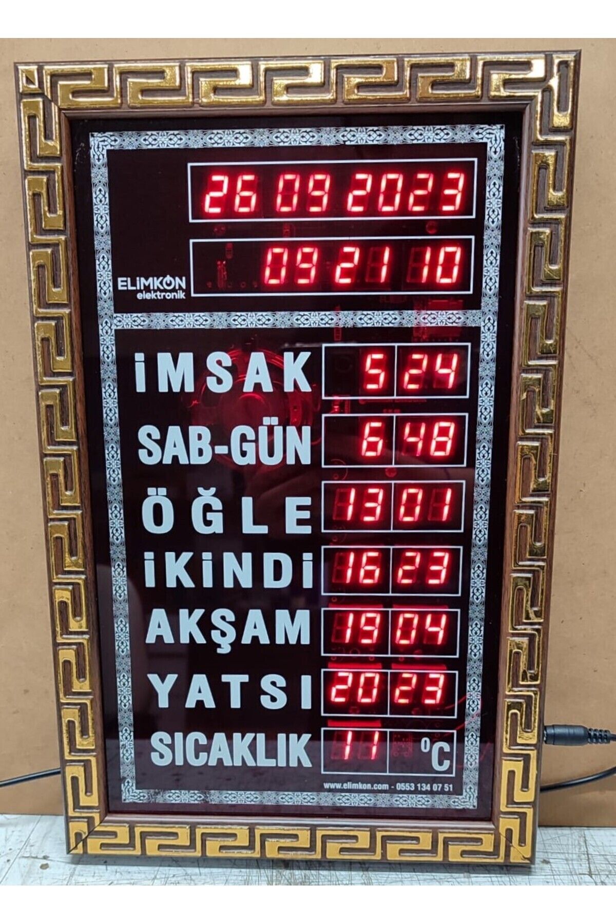 Genel Markalar Ev Tip Namaz Vakitlerini Gösteren 8 Farklı Imam Seçeneği Ile Ezan Okuyan Dijital Imsakiye Vakitmatik
