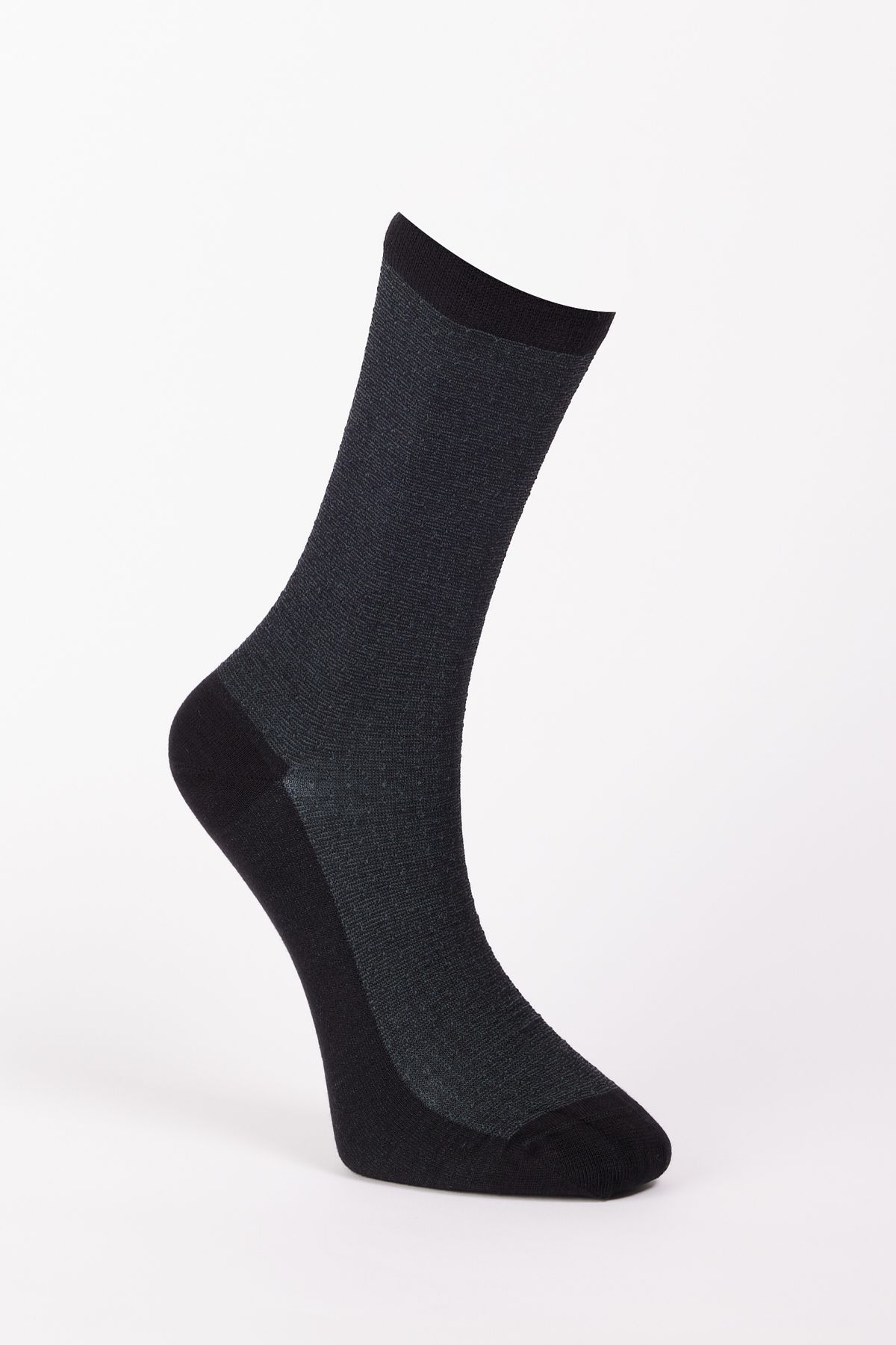Altınyıldız Classics Erkek Siyah Tekli Bambulu Desenli Çorap