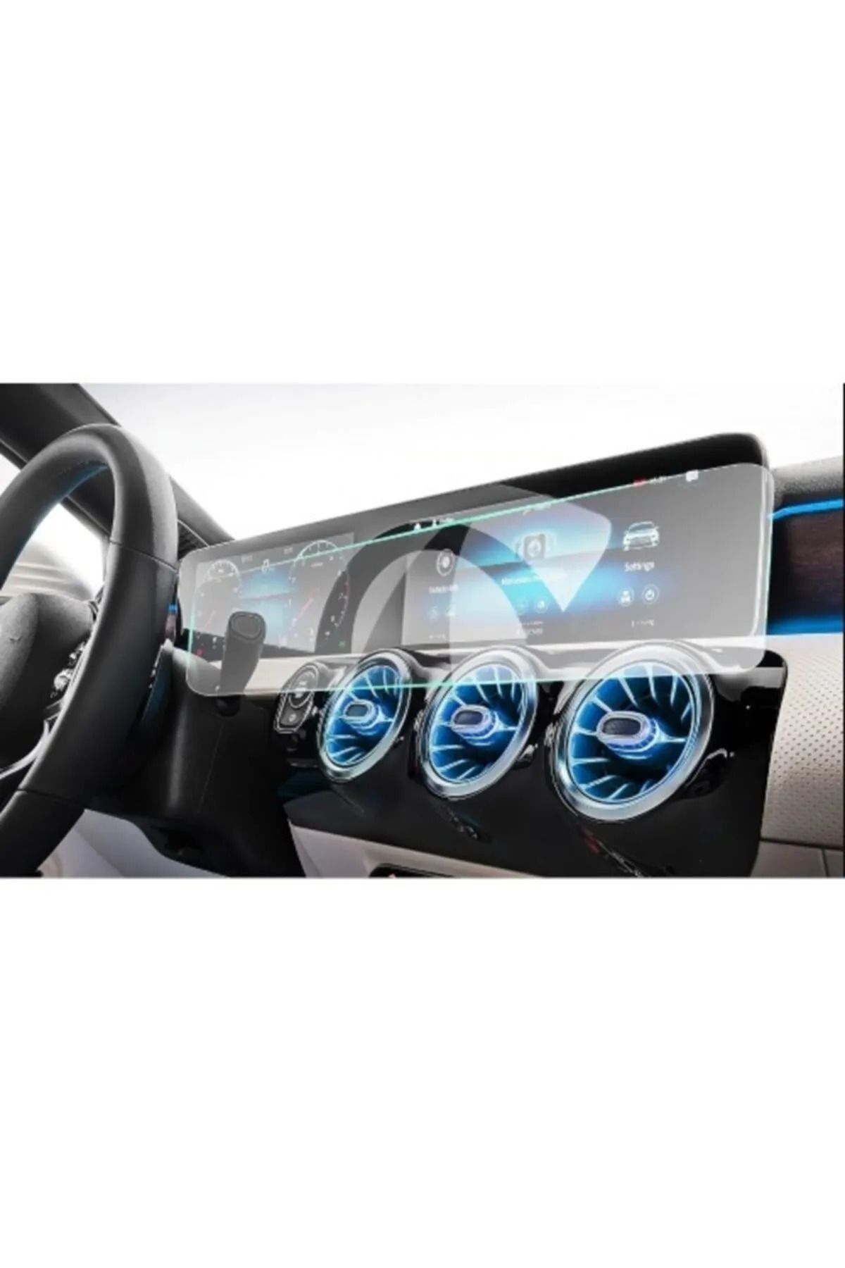 Aksesuar Fırsatı Mercedes EQB Elektrikli 2021-2023 Navigasyon Ekranı Ve Dijital Gösterge Ekran Nano Koruyucu Film