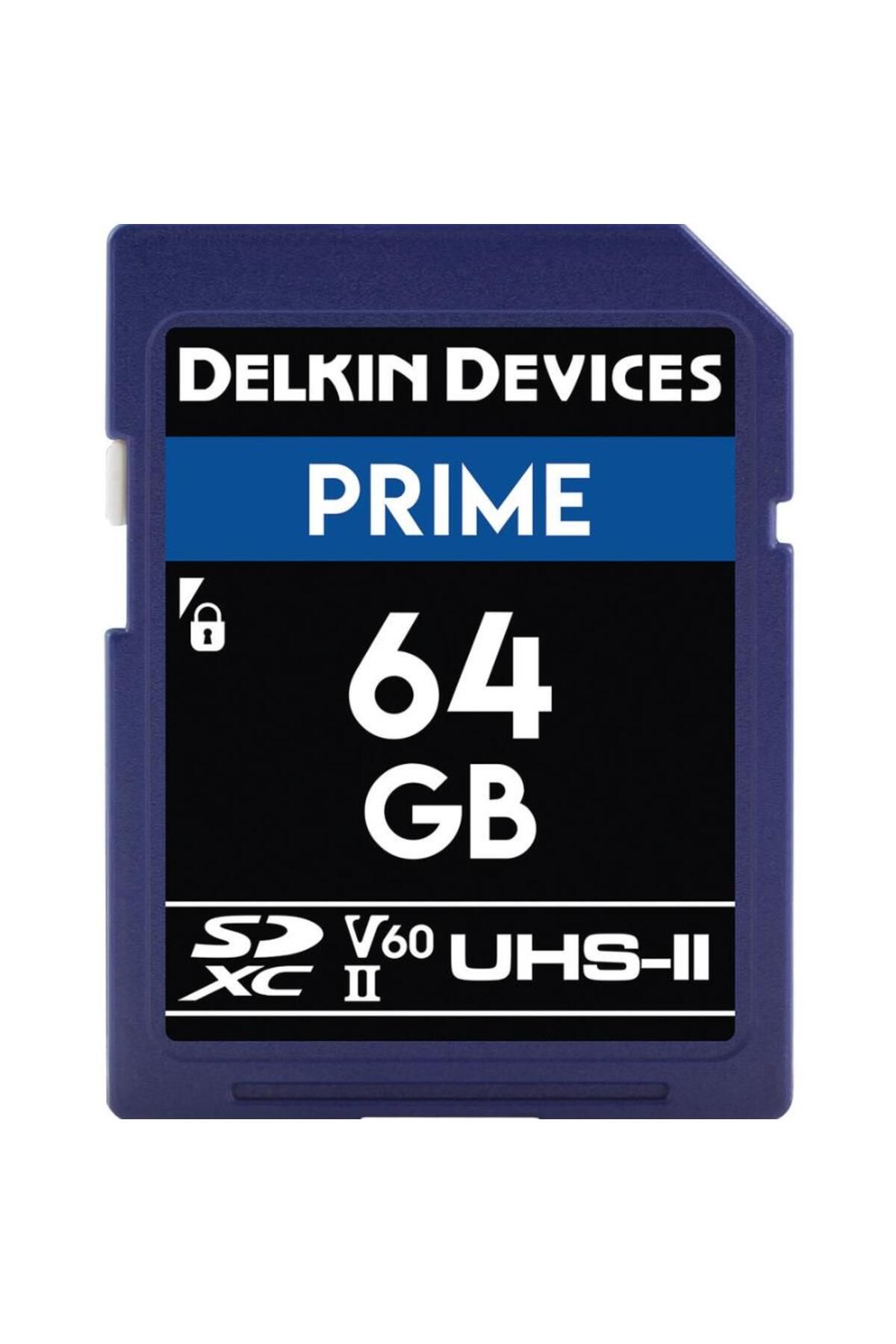 Delkin 64GB Prıme 1900x UHS-II SDXC Hafıza Kartı