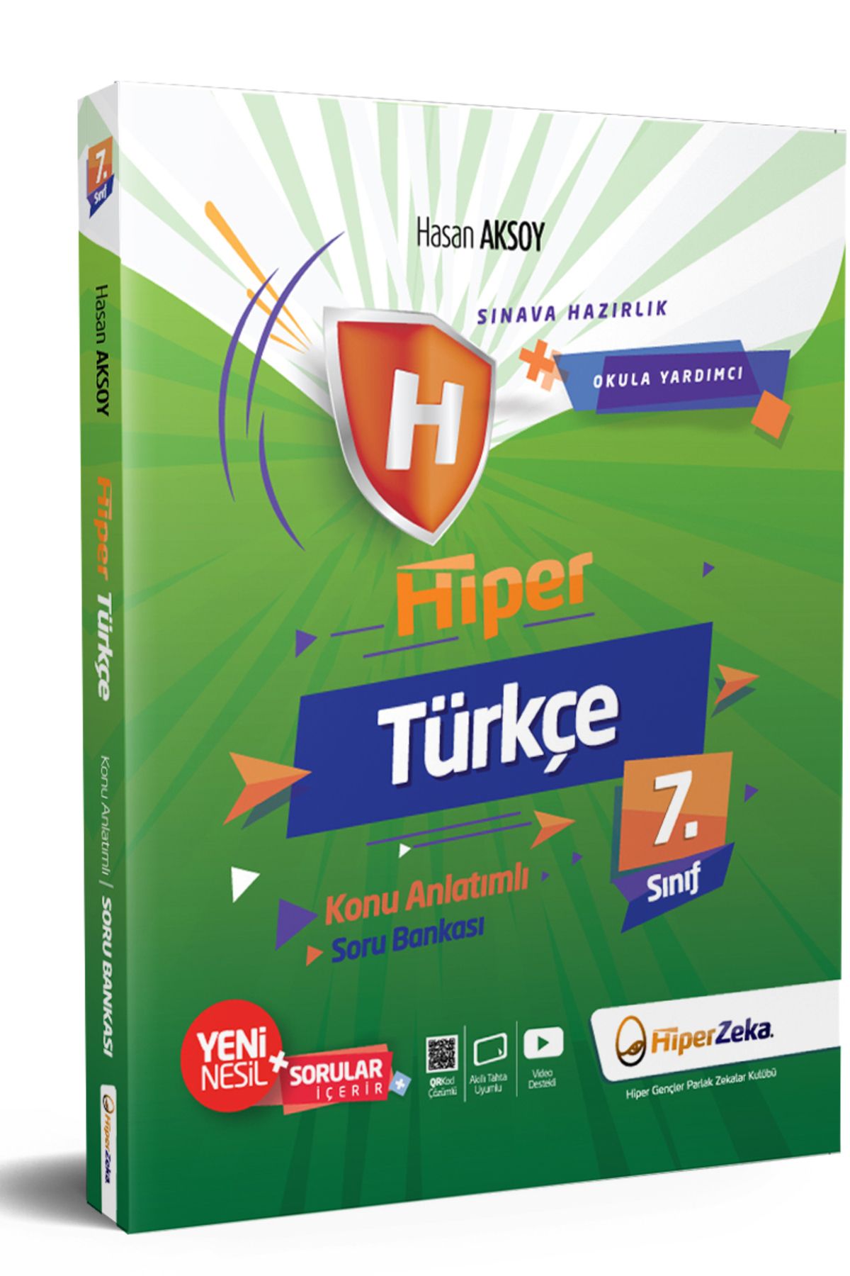 Hiper 2024 7. Sınıf Hiper Türkçe Konu Anlatımlı & Soru Bankası Hasan AKSOY