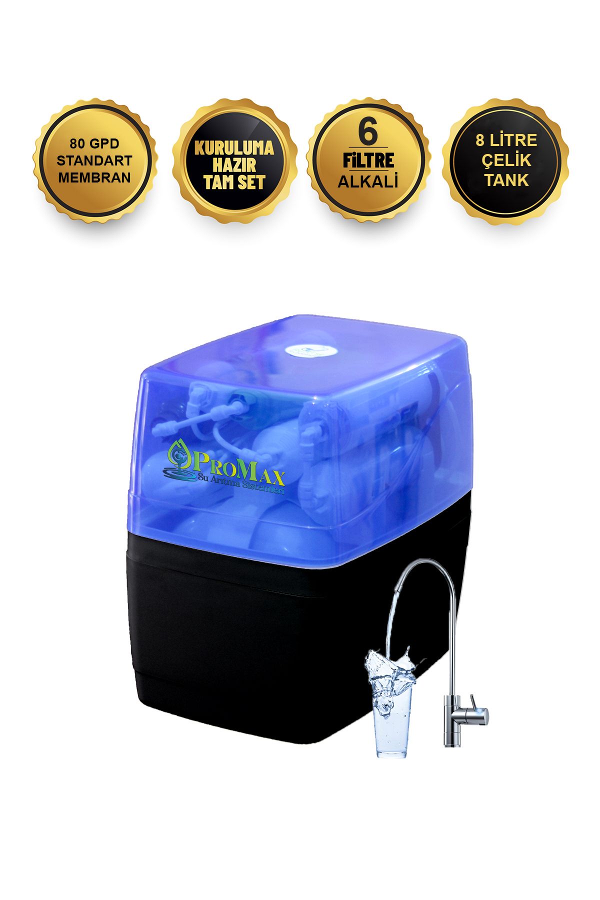 Promax 11 Aşamalı Alkali & Çelik Tanklı Su Arıtma Cihazı