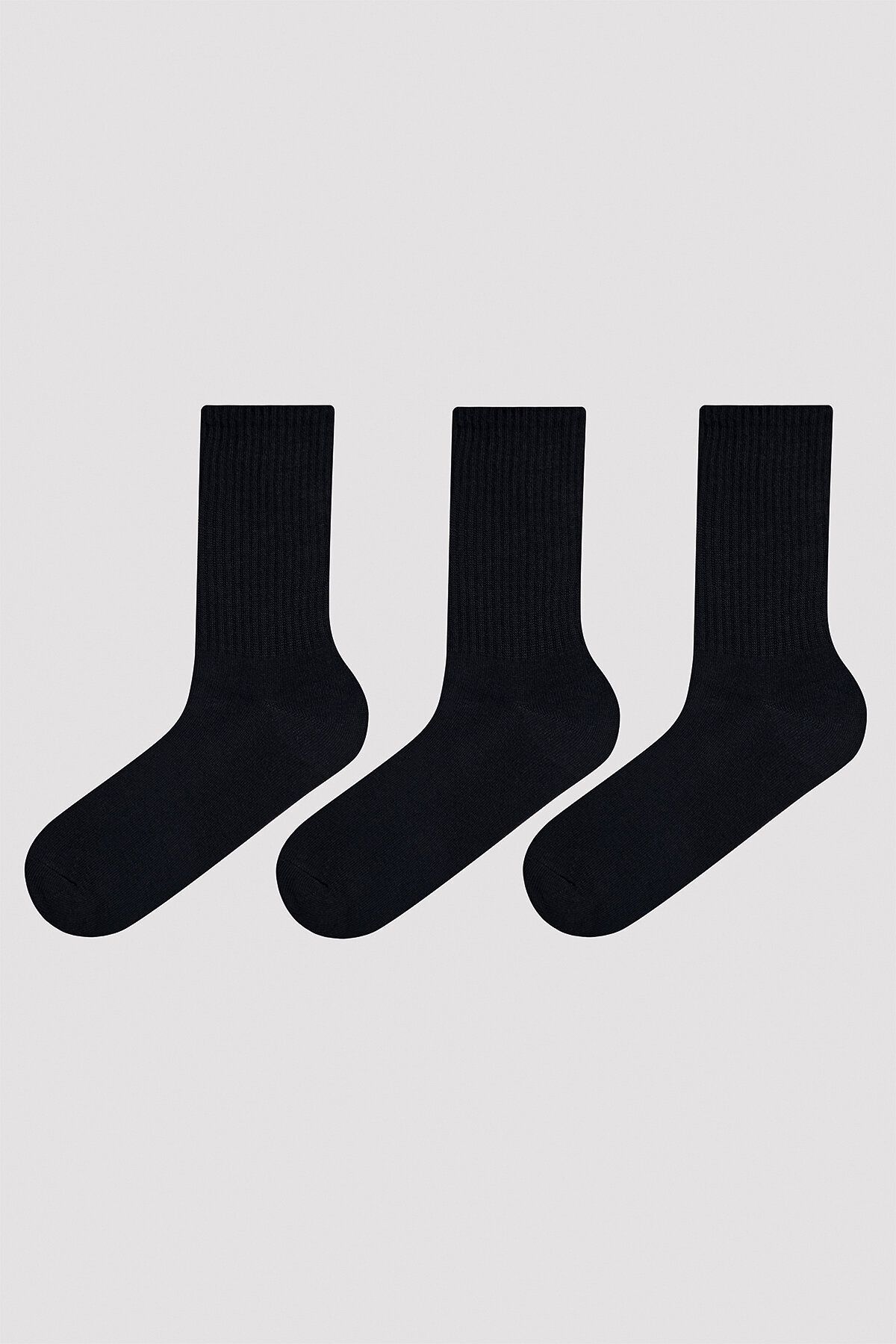 Penti Erkek Tennis Siyah 3lü Soket Çorap