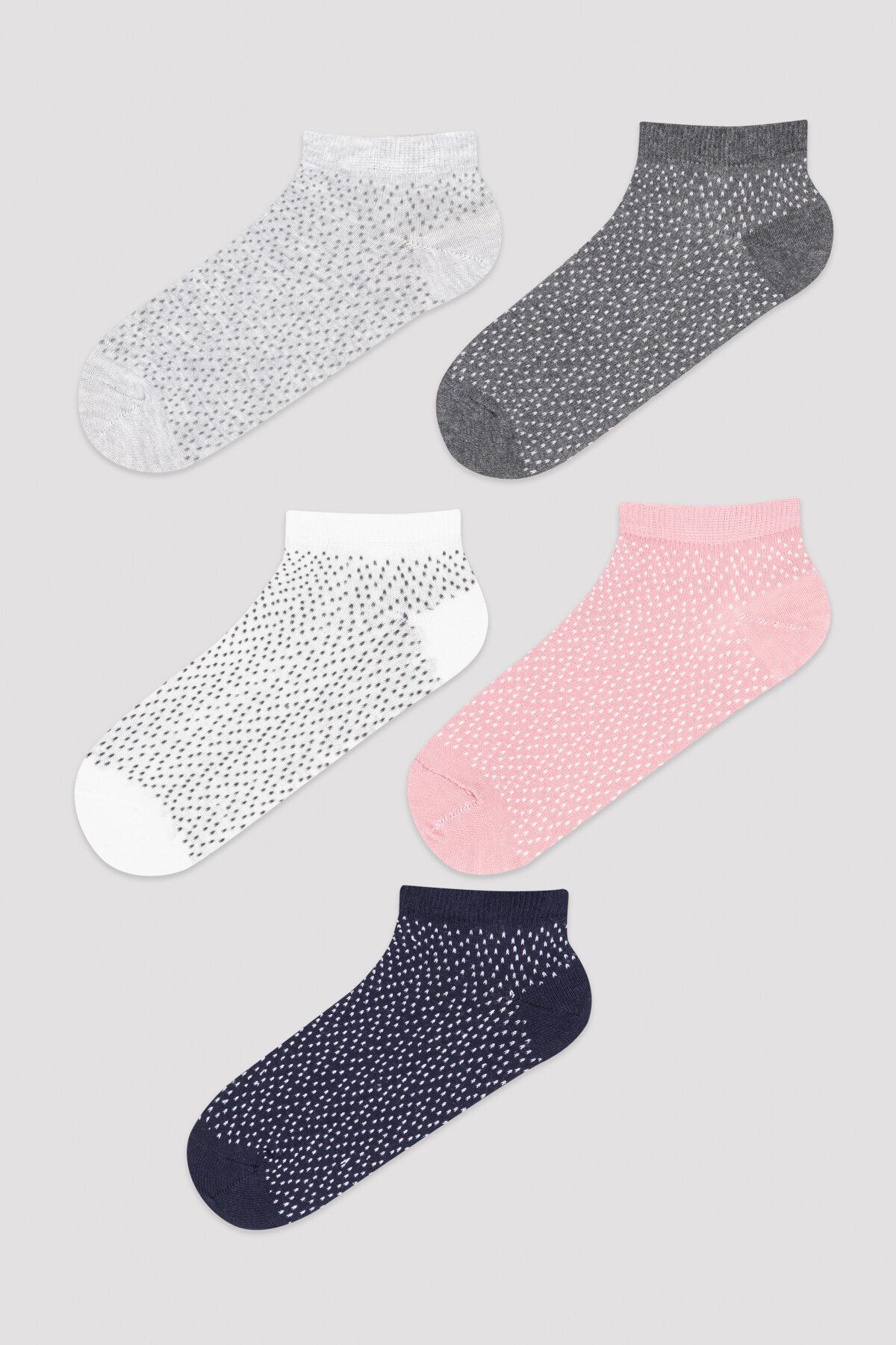 Penti Çok Renkli Puantiyeli 5'li Soket Çorap