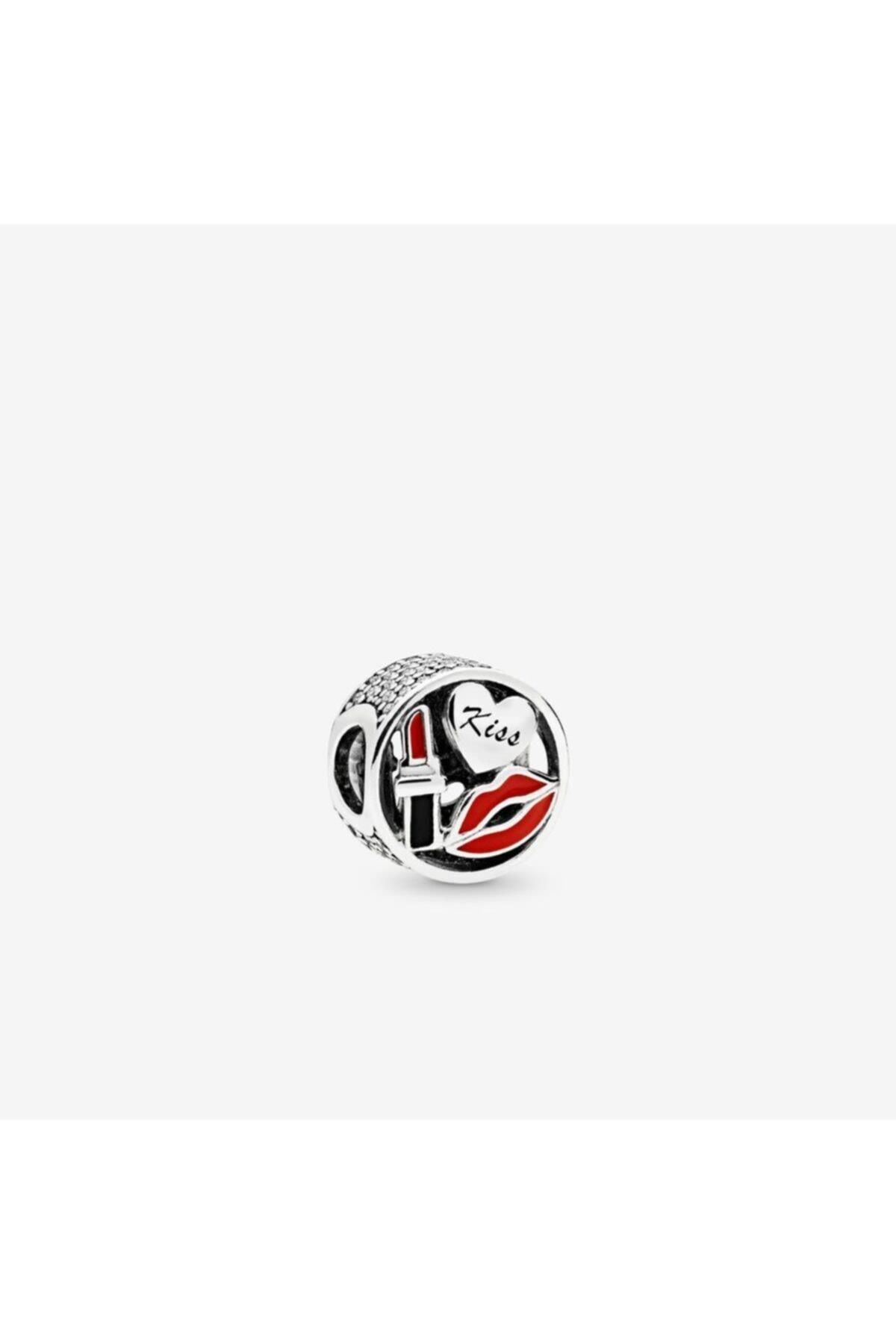 My Story Glamour Kiss Charm, Mixed Enamel & Clear